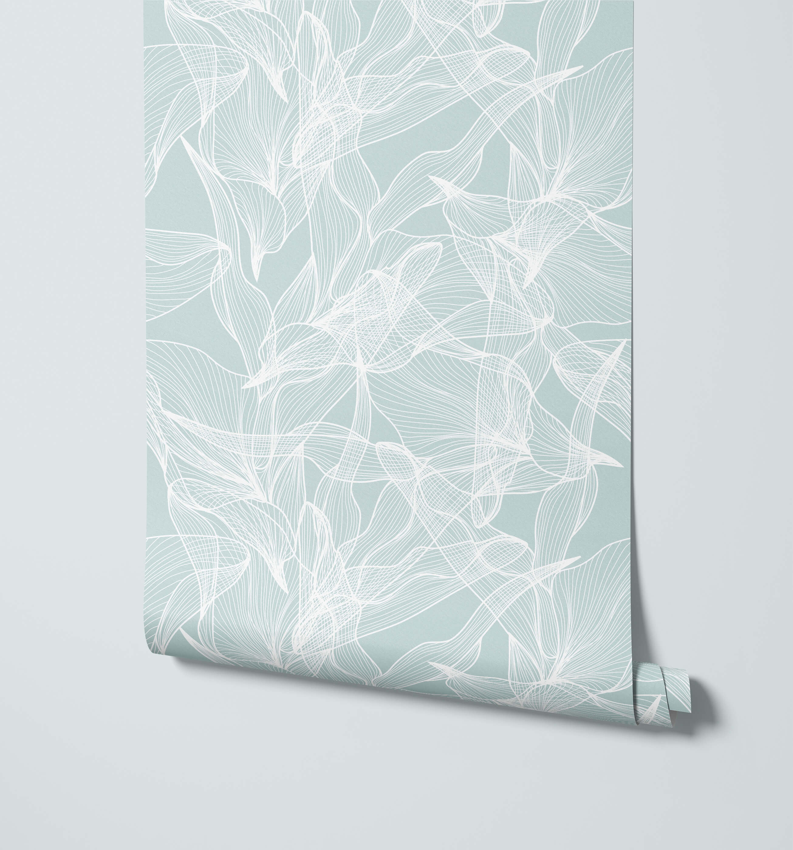 Float Abstract Floral Wallpaper