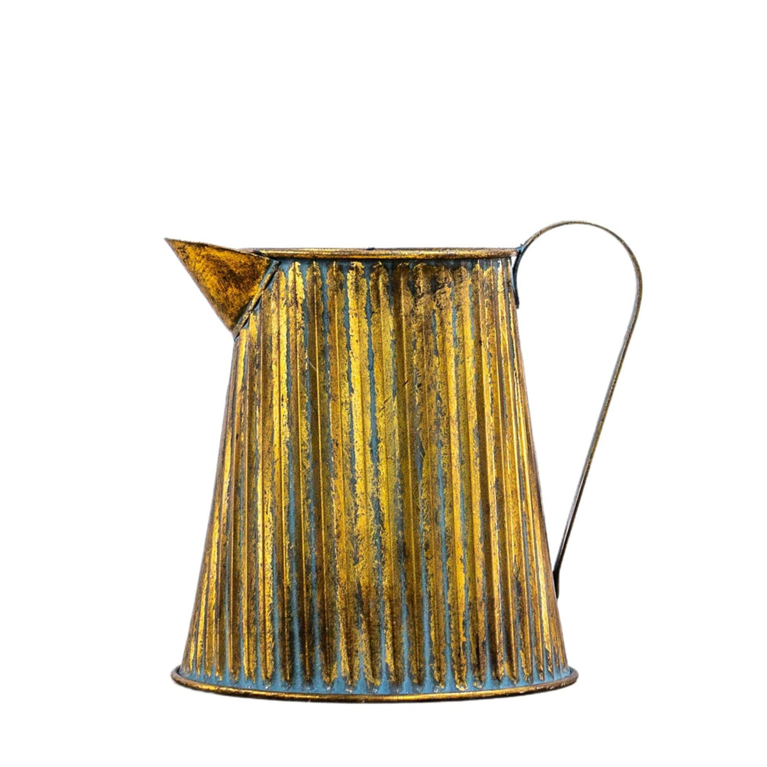 Galvanised Bronze Rustic Pitcher