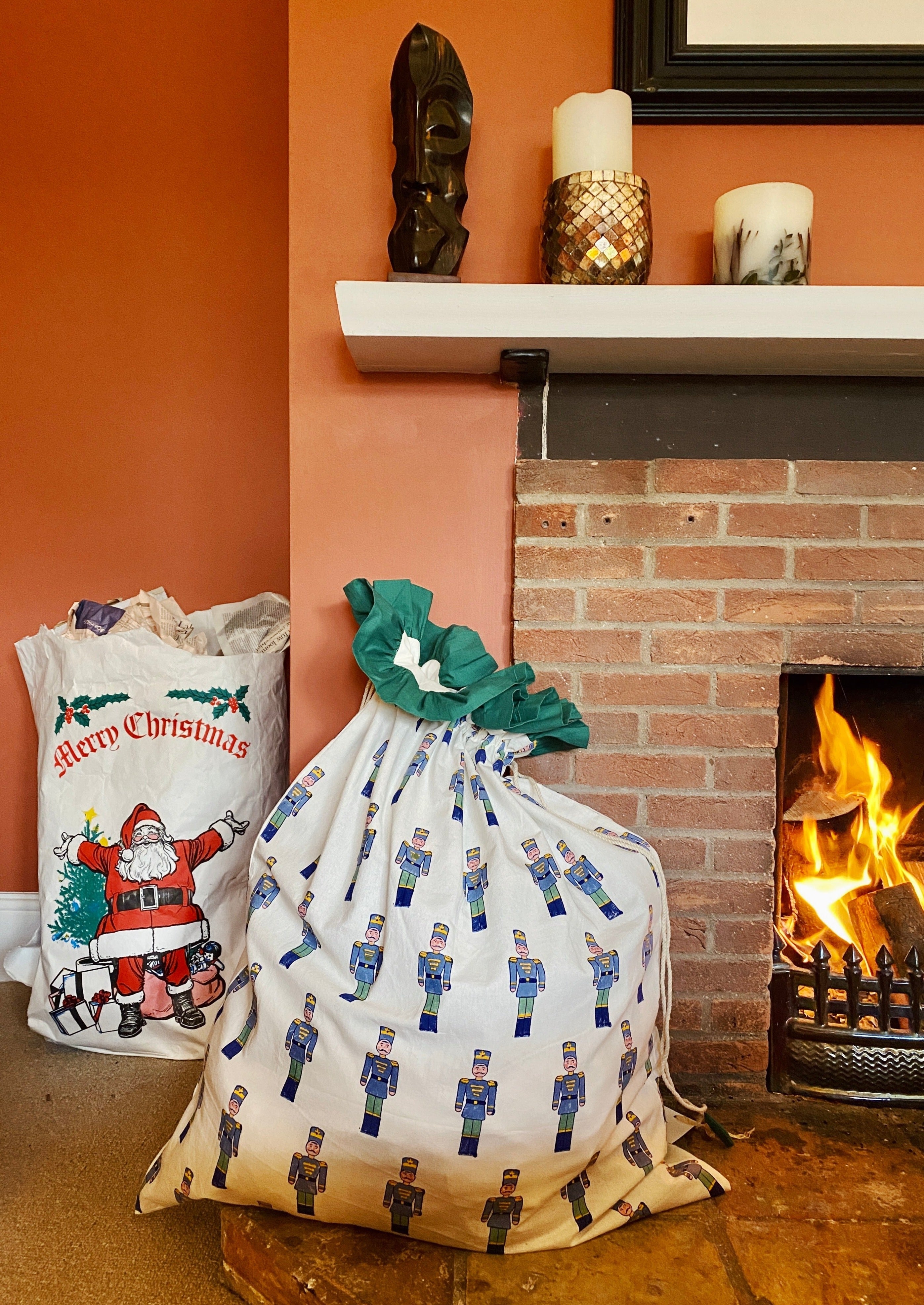 Green Toy Soldier Christmas Sack