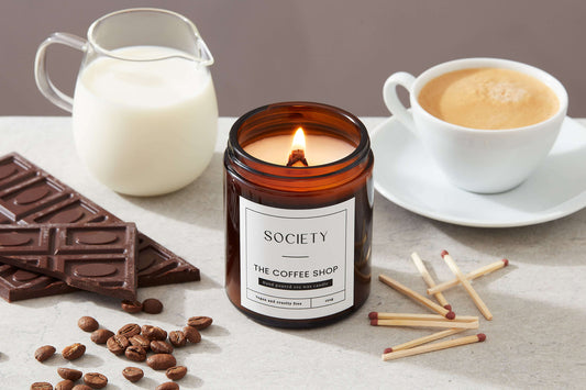 Soy wax candle with espresso aroma