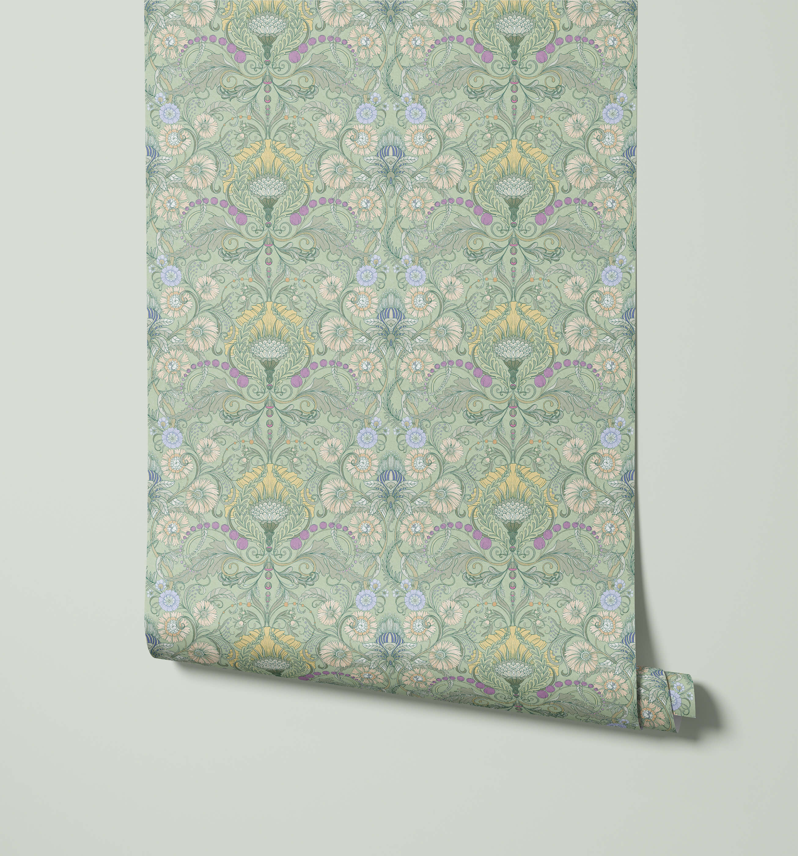Henwood Art Nouveau Floral Wallpaper