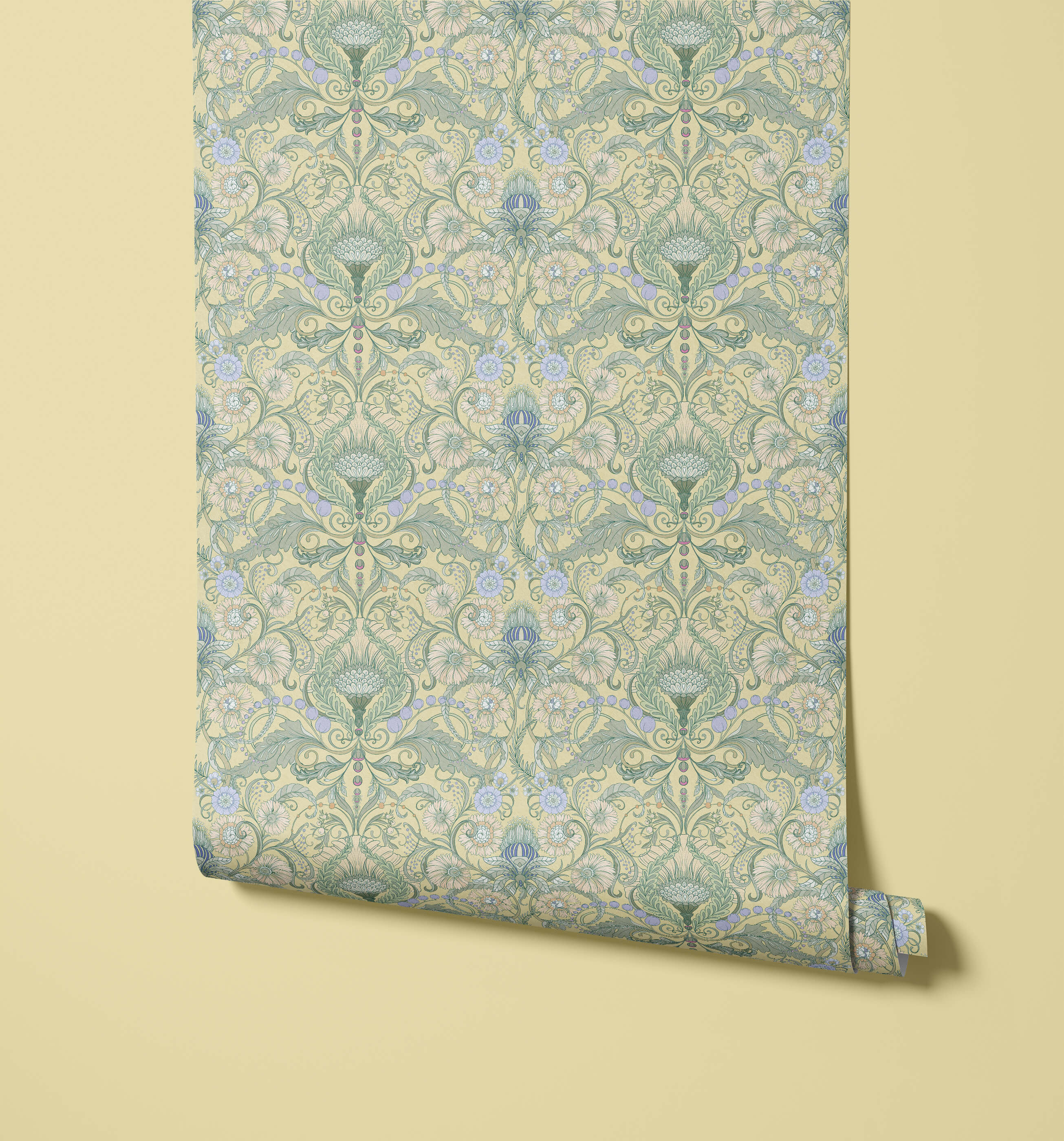 Henwood Art Nouveau Floral Wallpaper