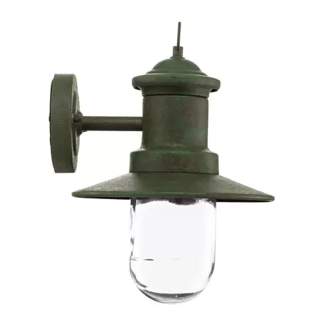 Elegant Green Outdoor Wall Light by Leonie