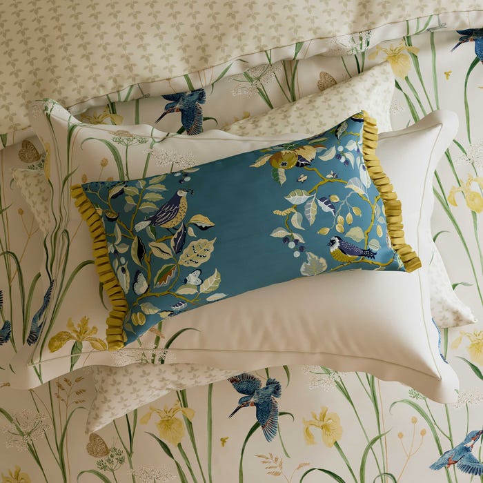 Sanderson National Trust Azure Linen Cushion