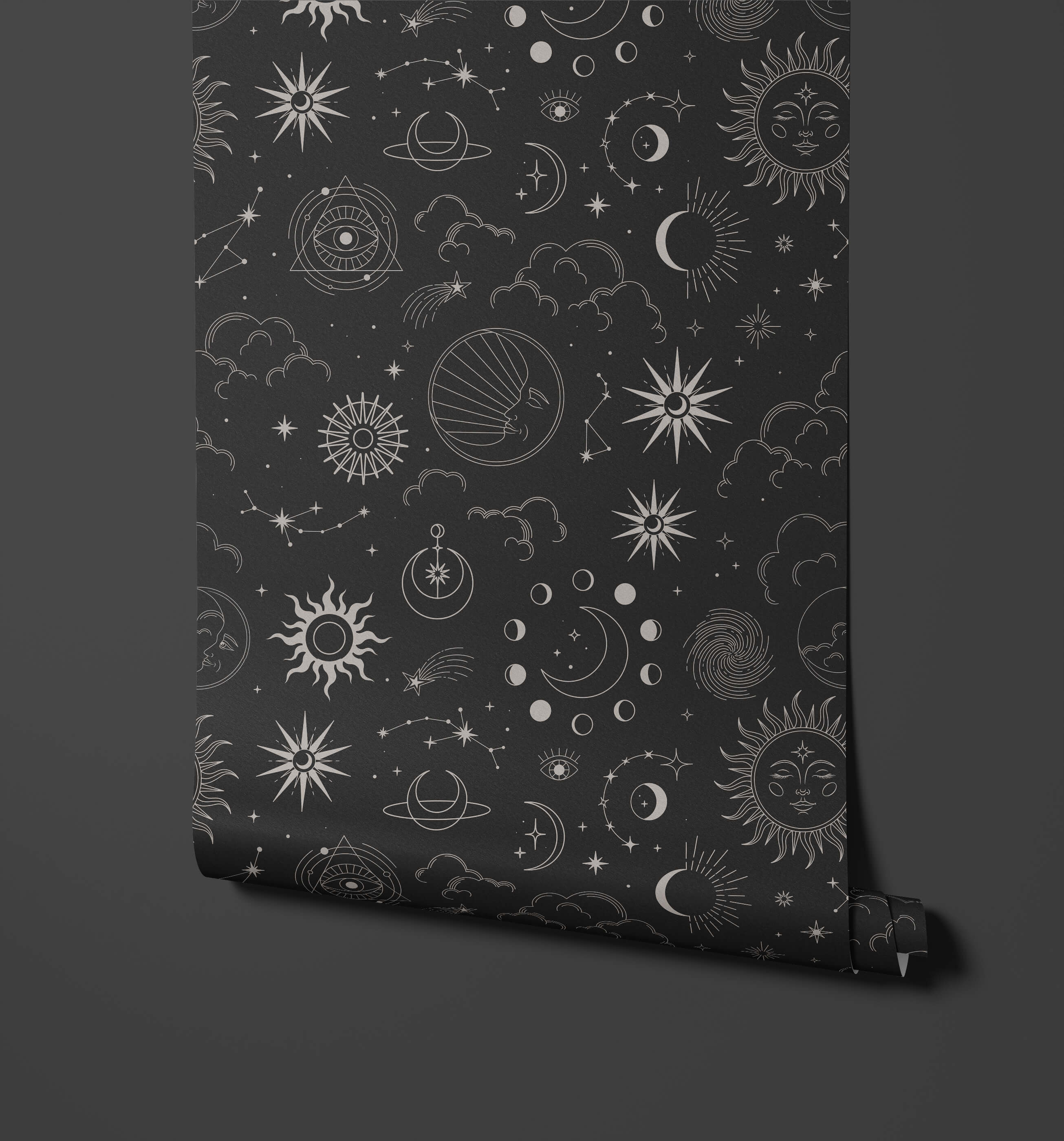 Mystica Occult Pattern Wallpaper