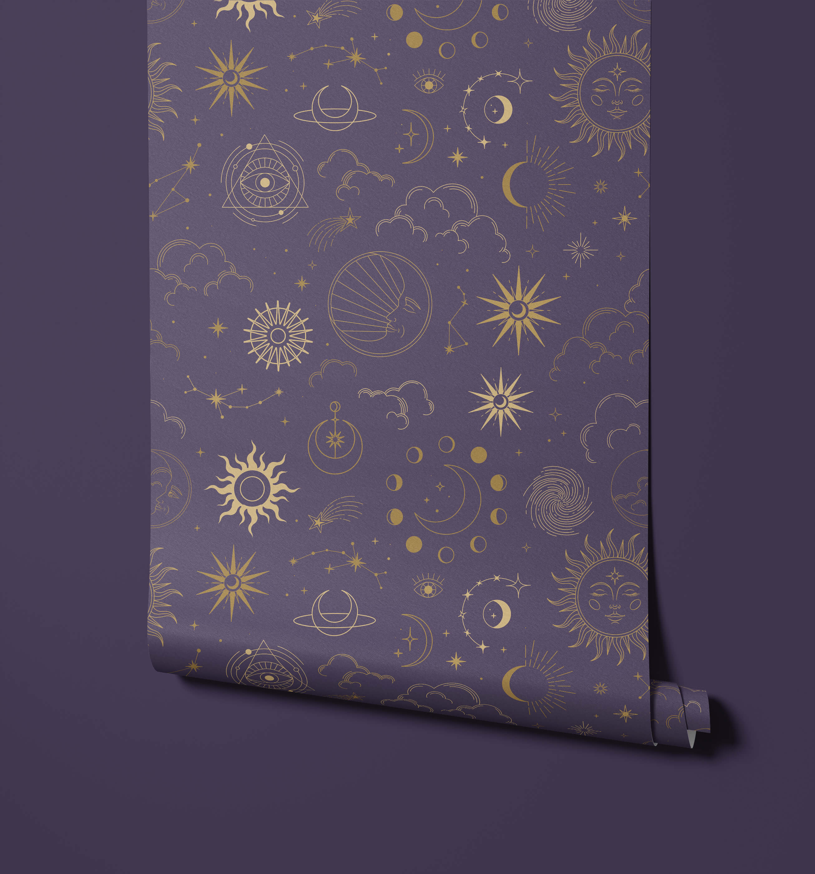 Mystica Occult Pattern Wallpaper