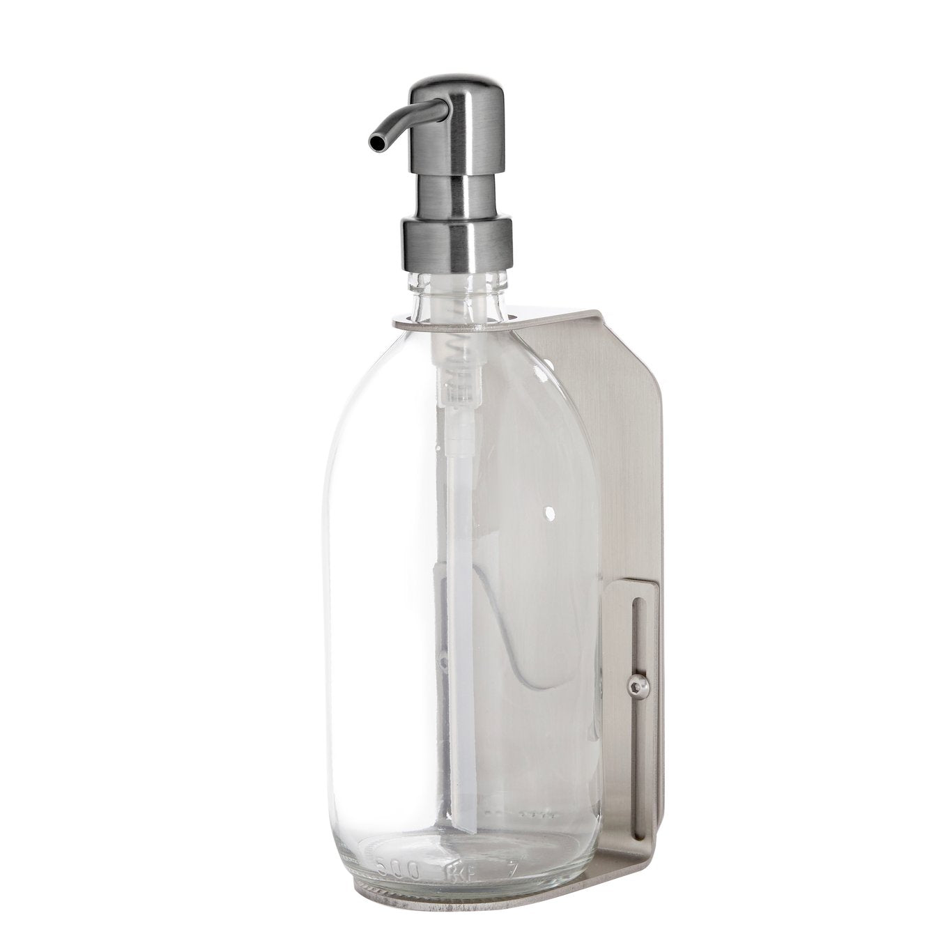 Nickel Single Wall Mounted Soap Dispenser