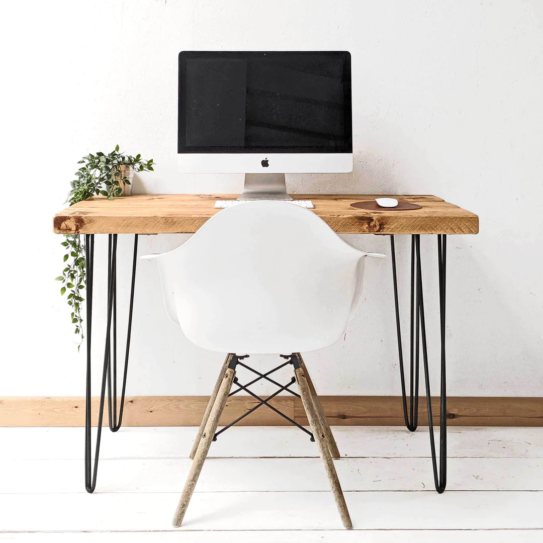 Rustic Industrial Wooden Desk