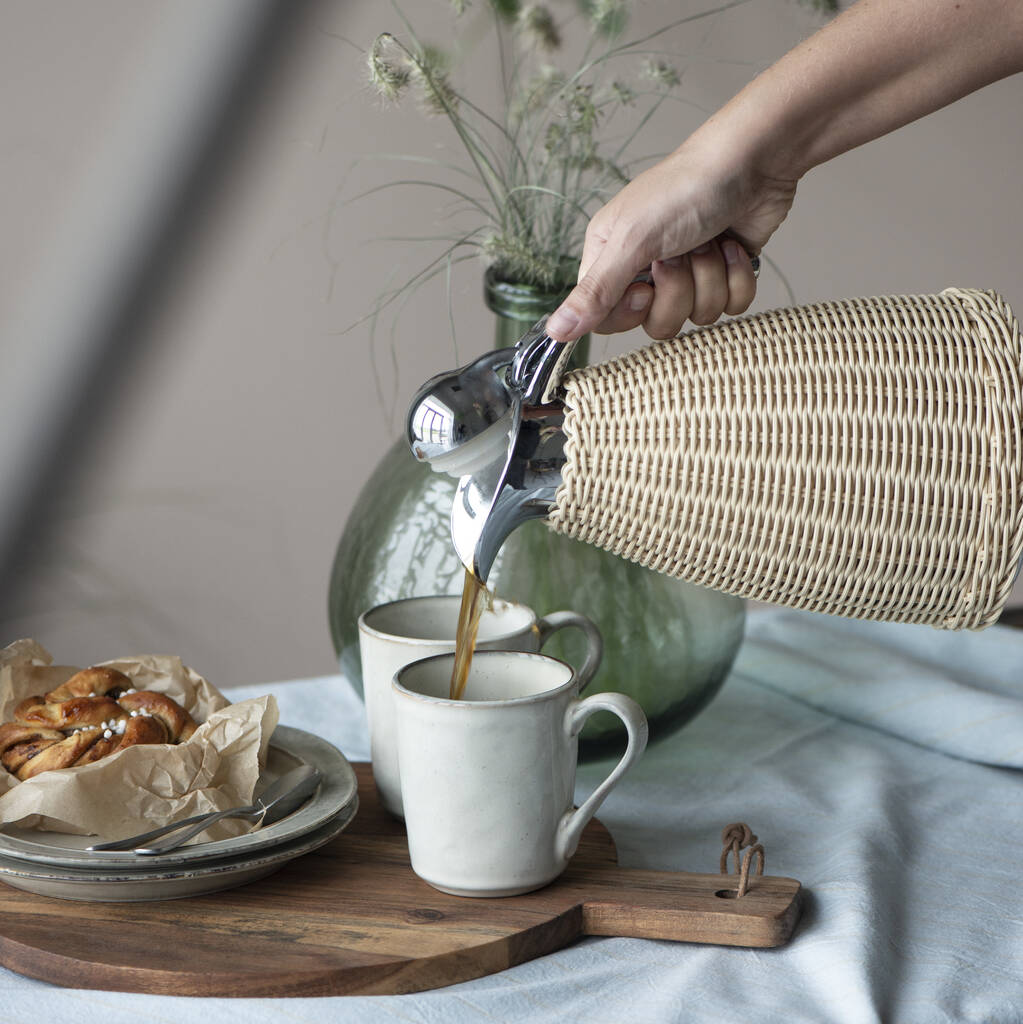 Stylish Rattan Thermos Jug