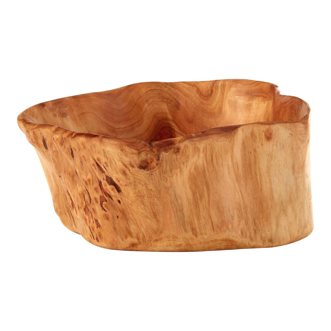 Handcrafted live wood bowl ideal for creating eye-catching centrepieces
