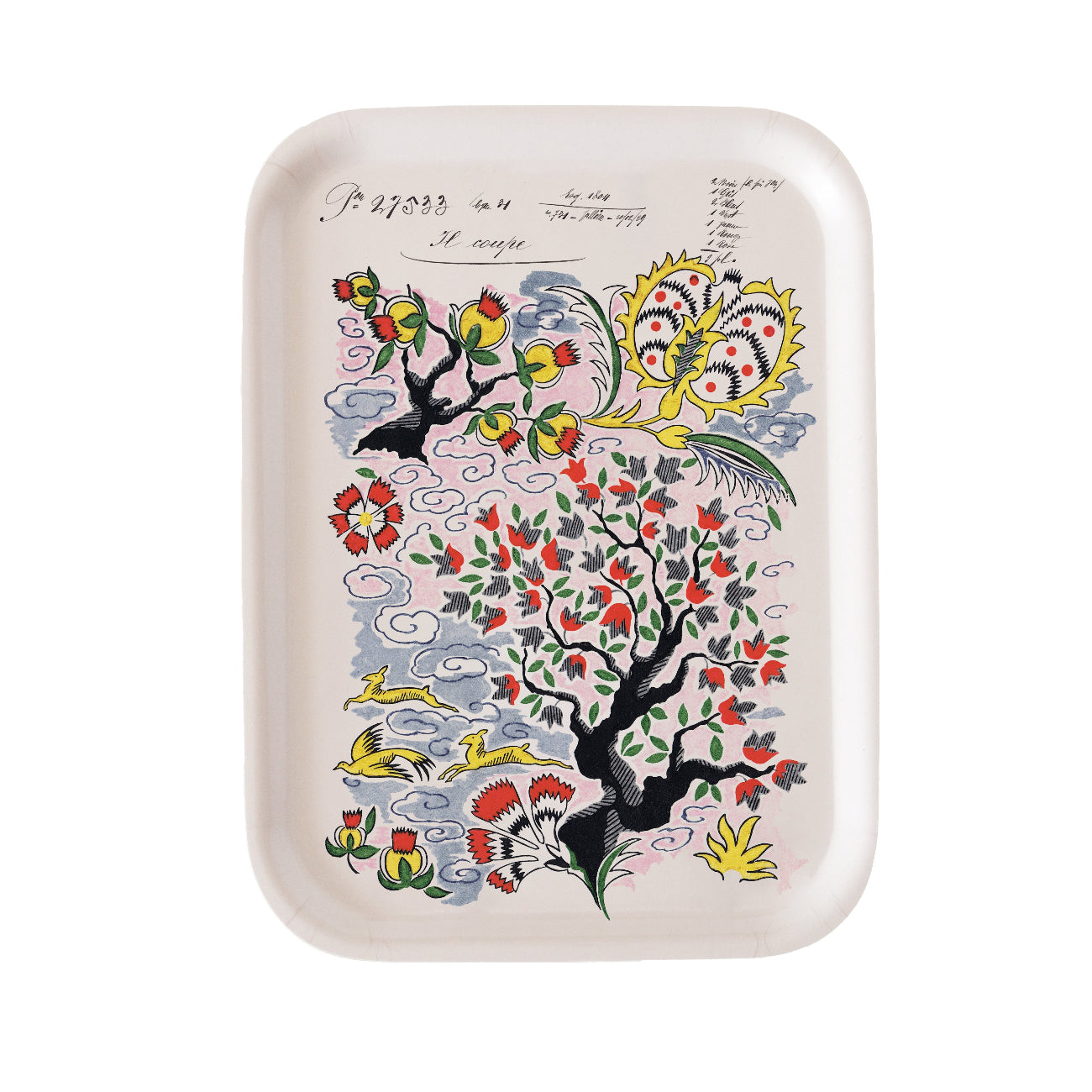 Decorative tray with tree of life design