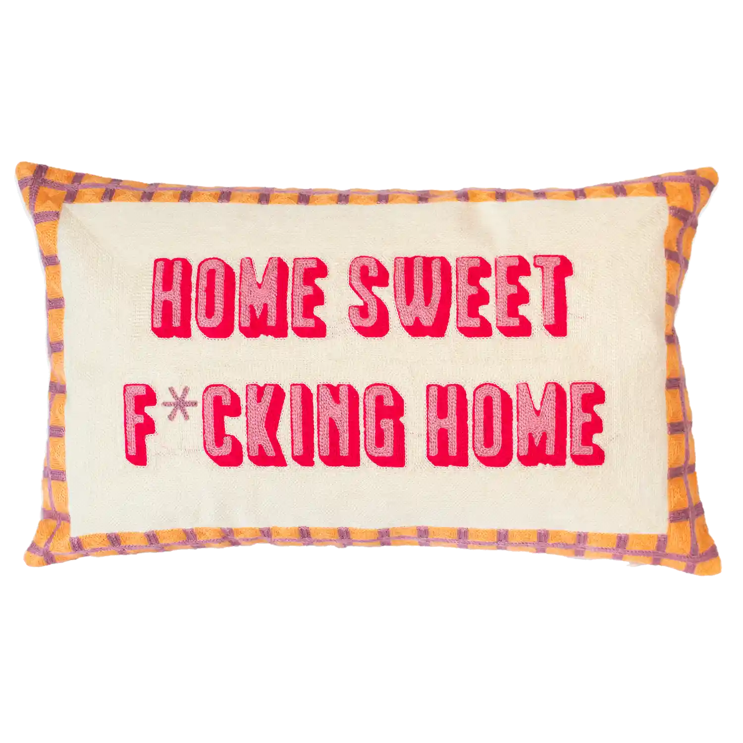 Home Sweet F*cking Home Needlepoint Cushion