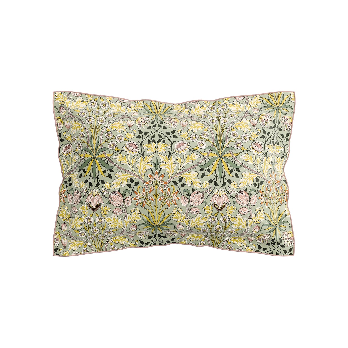 William Morris Hyacinth duvet cover set pattern sage citrus