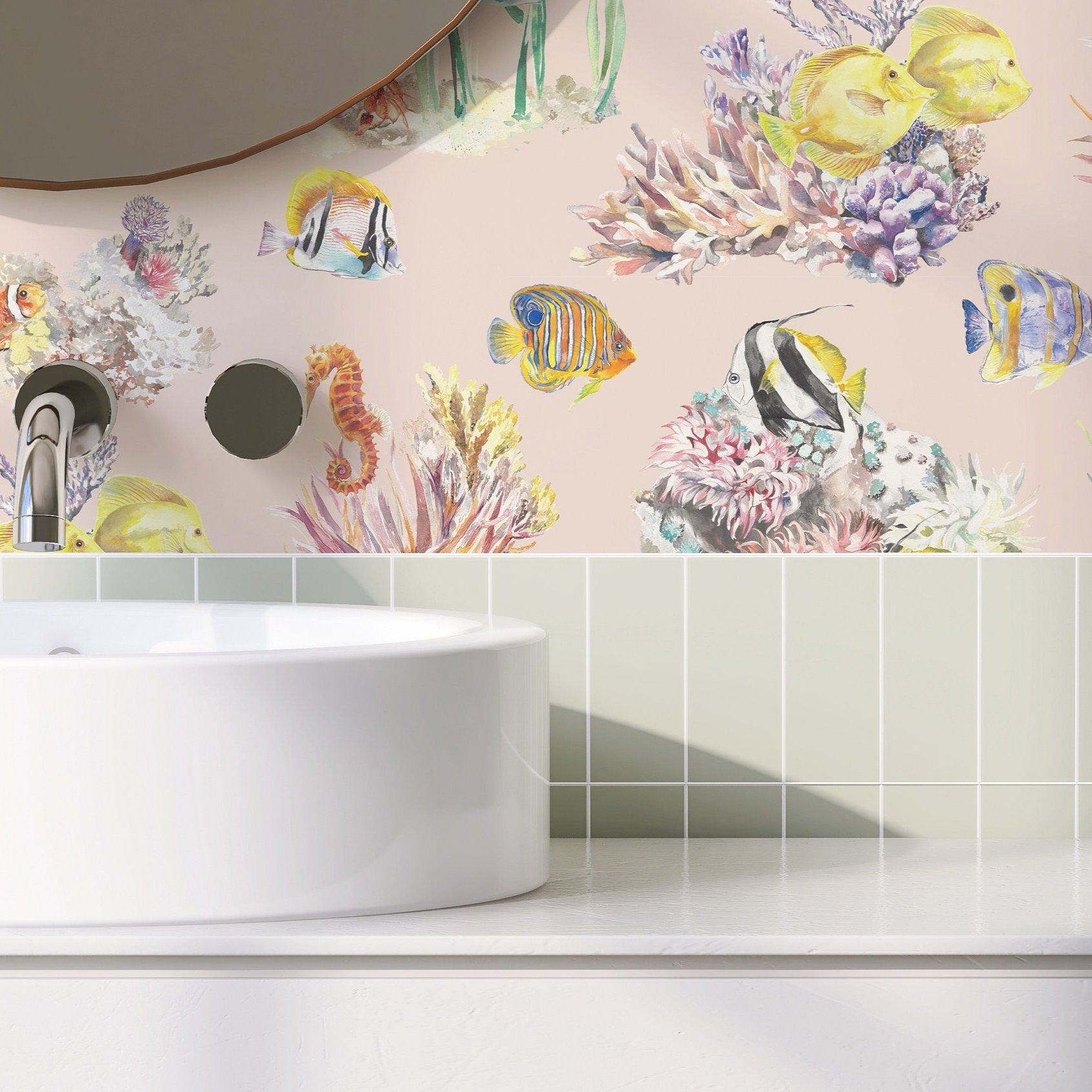 Ocean Coral Reef Children's Wallpaper