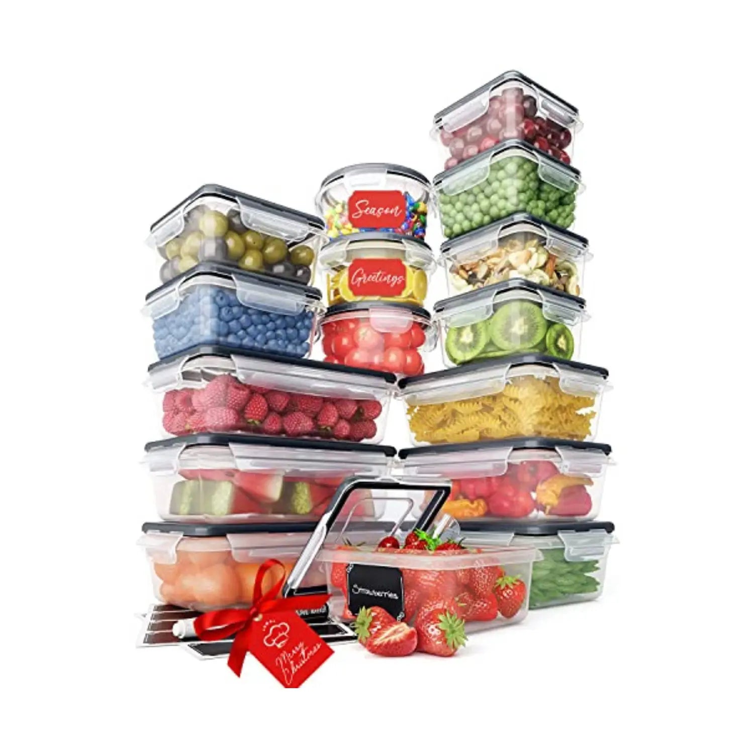 32 Piece Food Storage Containers Set