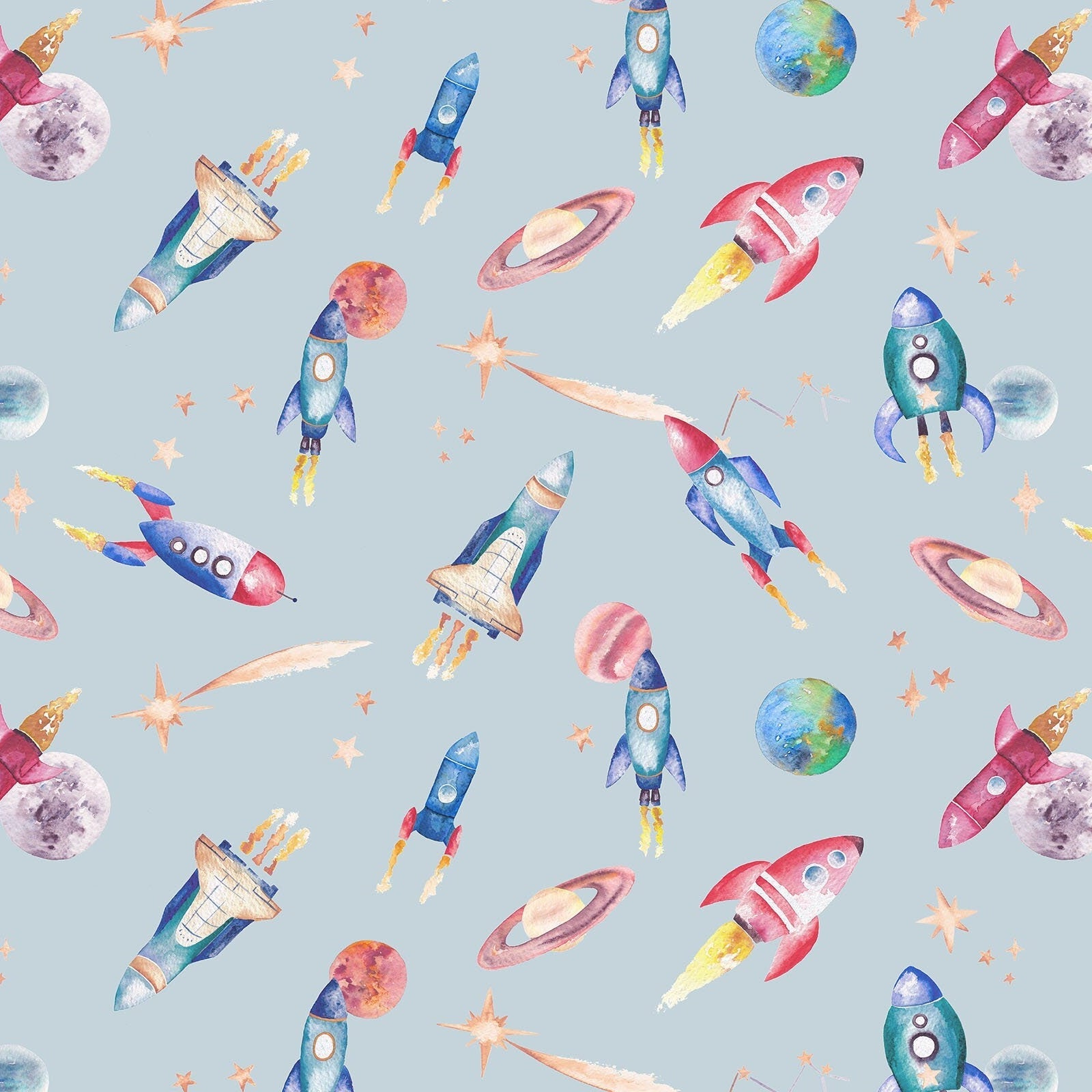 Rockets Children's Wallpaper