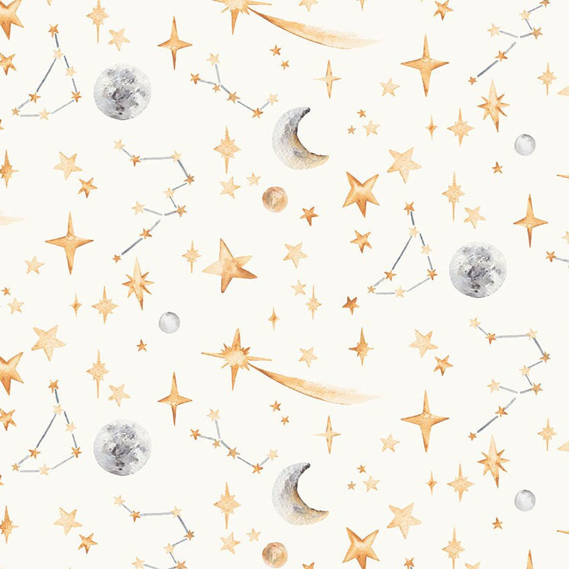 Moon and Stars Children's Wallpaper