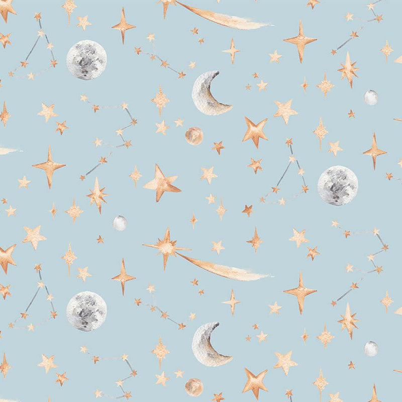 Moon and Stars Children's Wallpaper