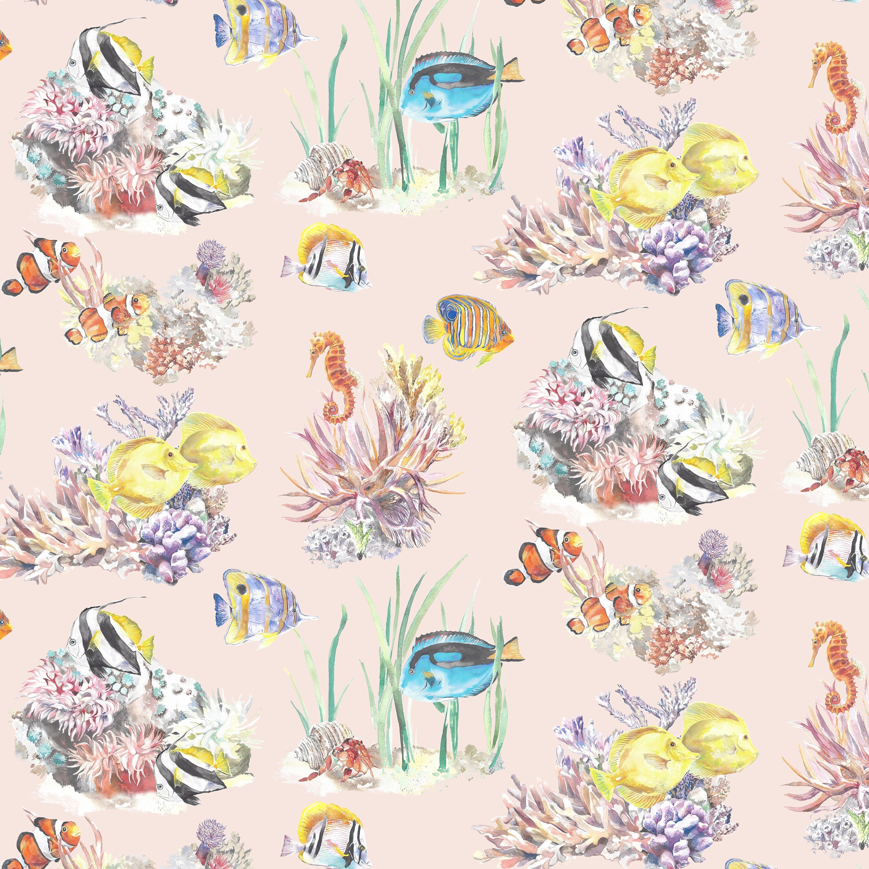 Ocean Coral Reef Children's Wallpaper