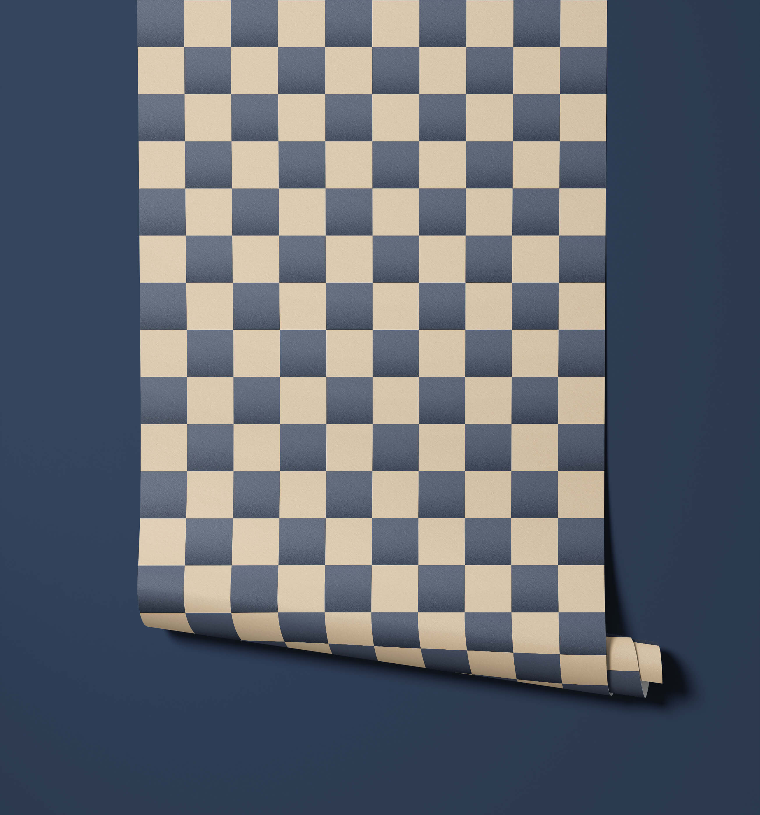 Bakersfield Chequerboard Pattern Wallpaper