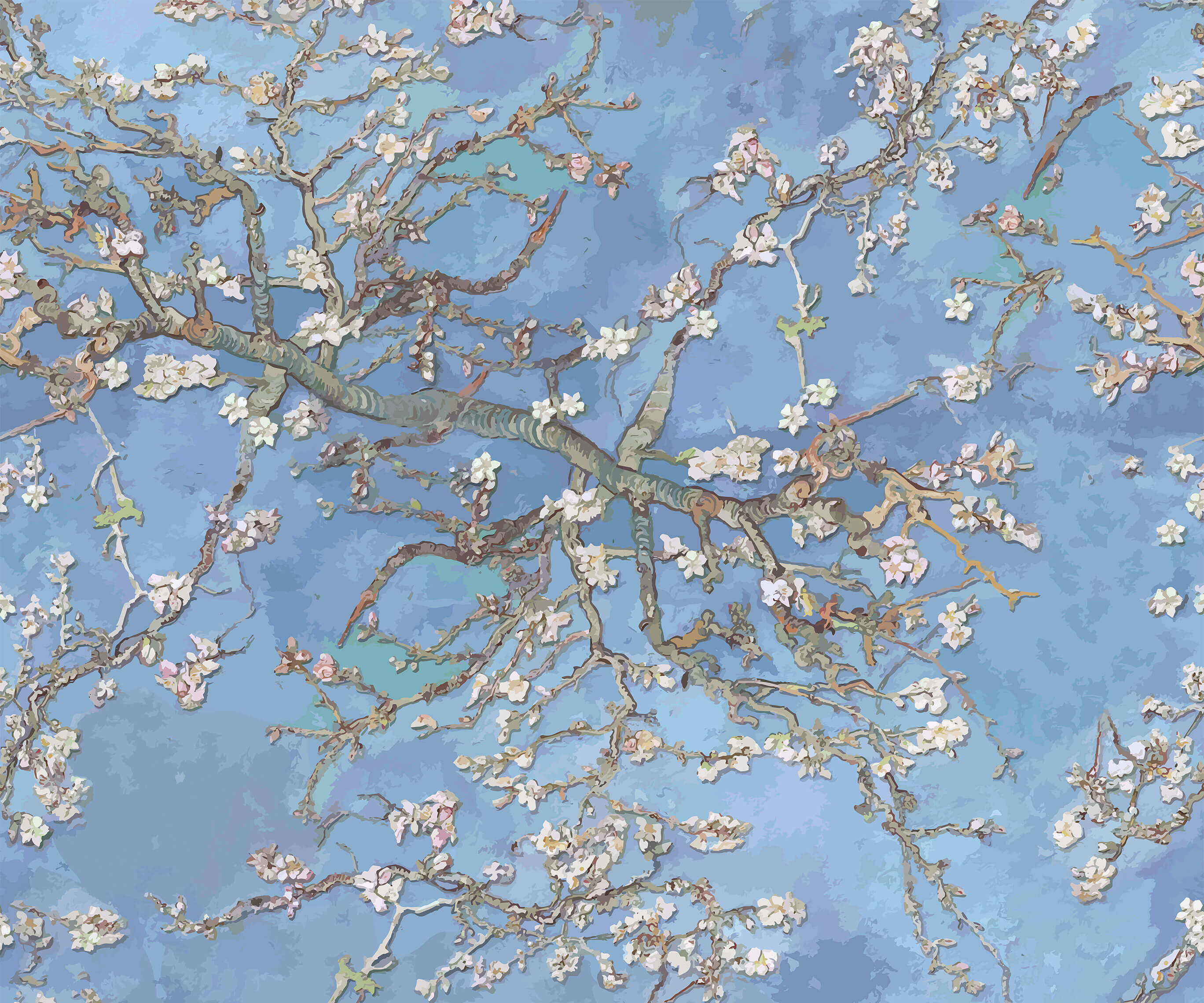Branch Van Gogh Almond Blossom Wallpaper