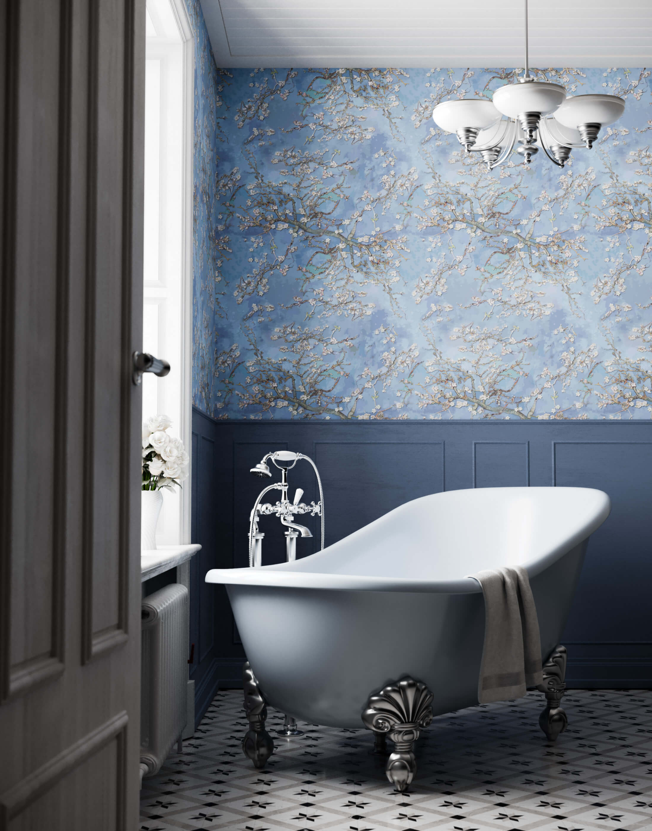 Branch Van Gogh Almond Blossom Wallpaper