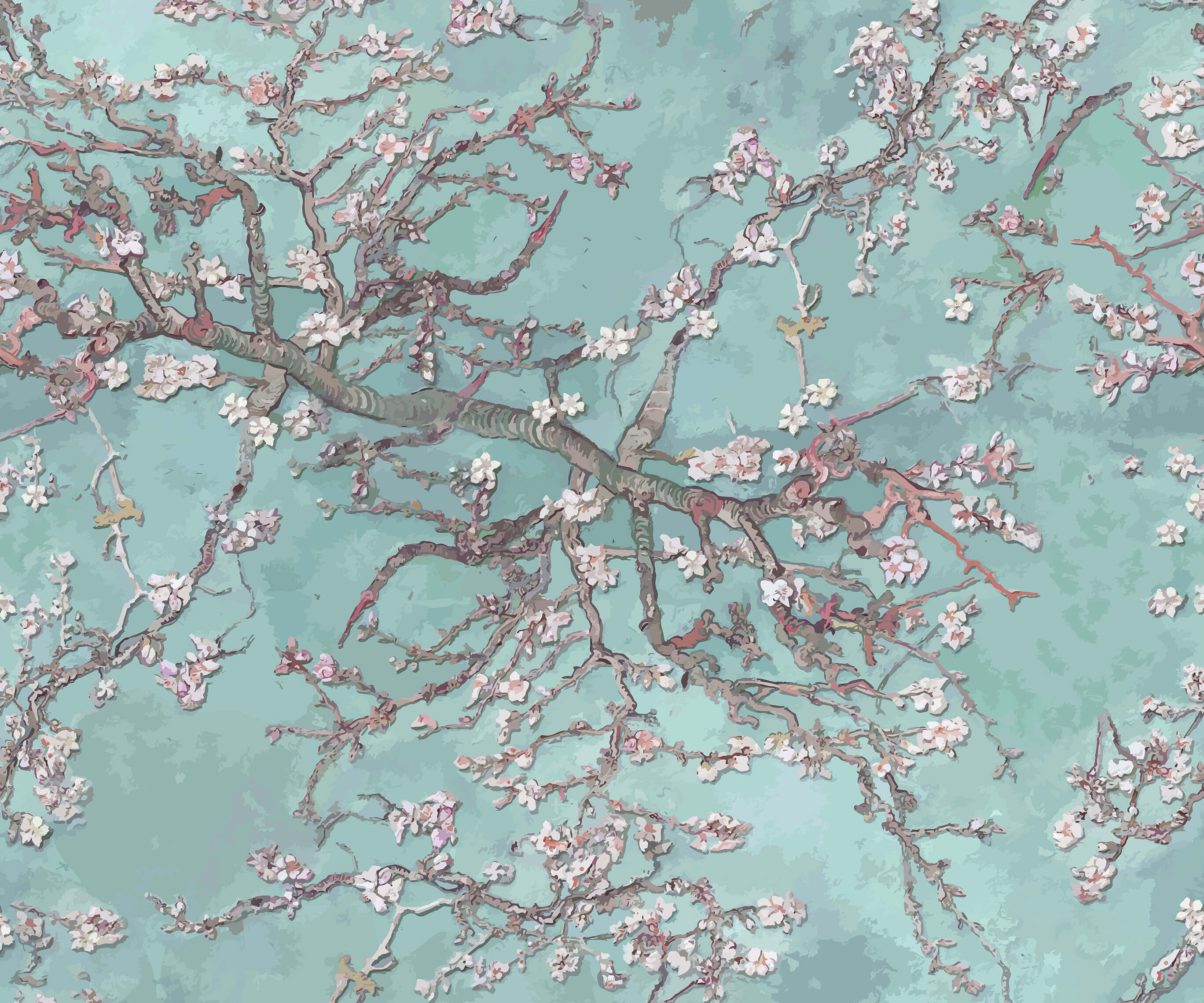 Branch Van Gogh Almond Blossom Wallpaper
