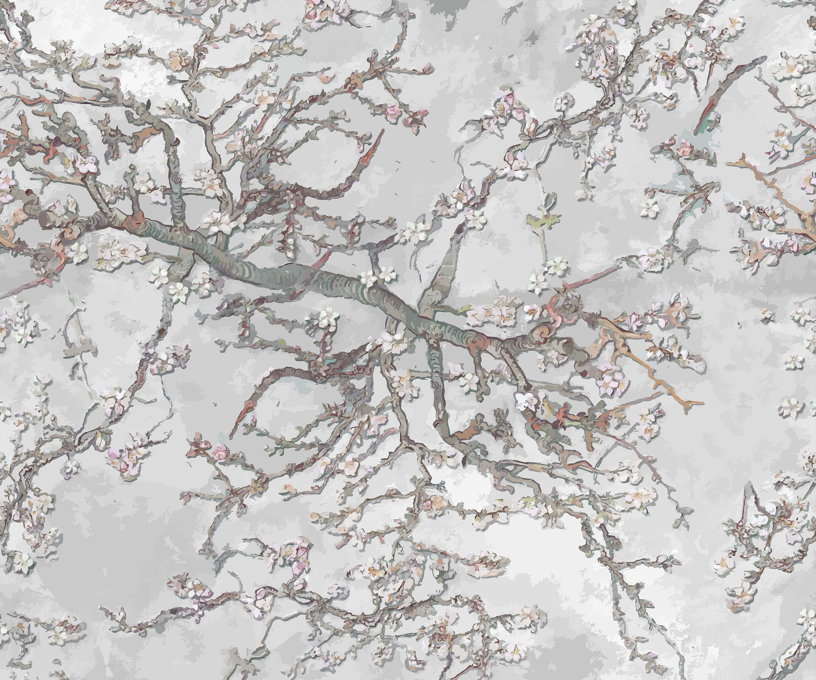 Branch Van Gogh Almond Blossom Wallpaper