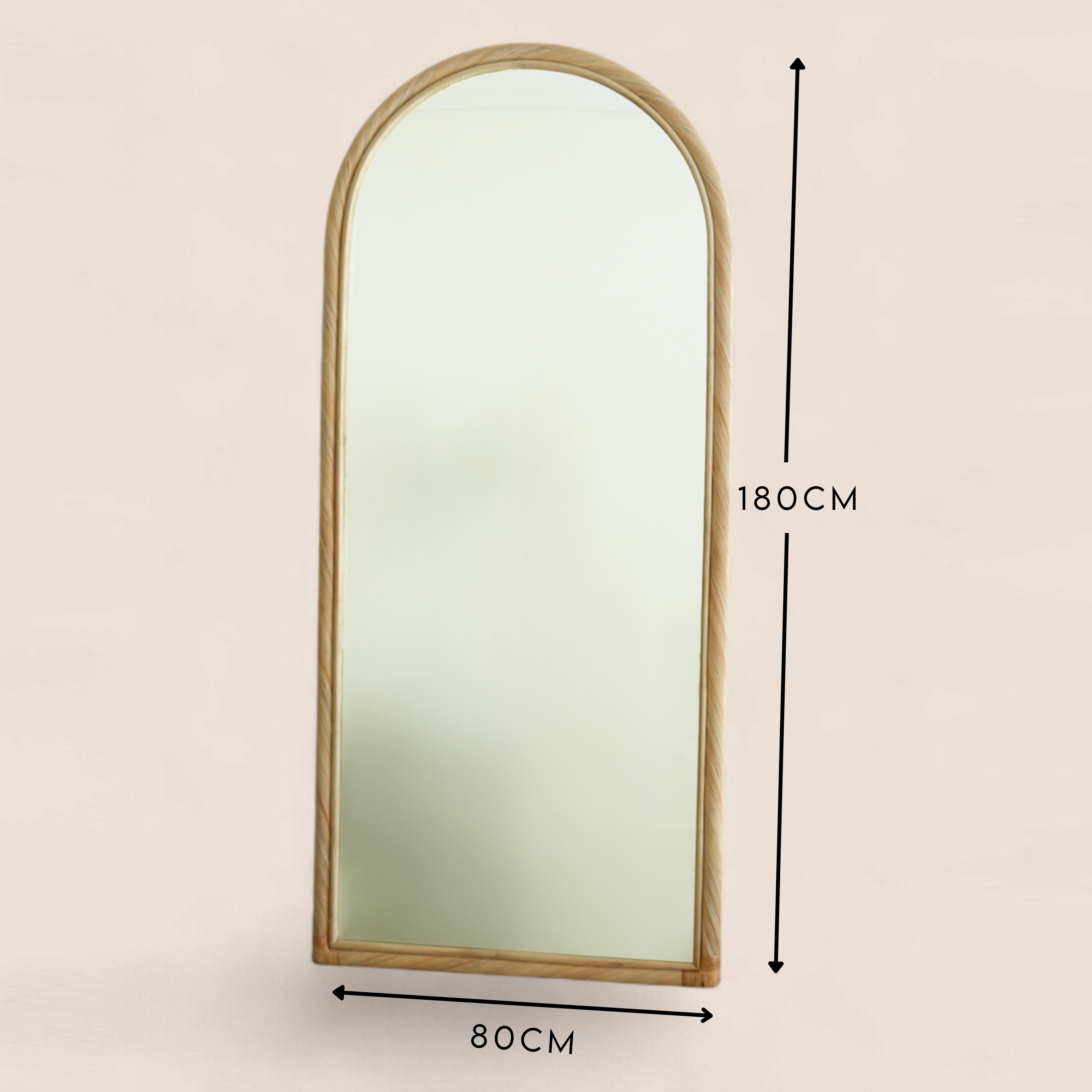 Citra Teak Leaning Mirror