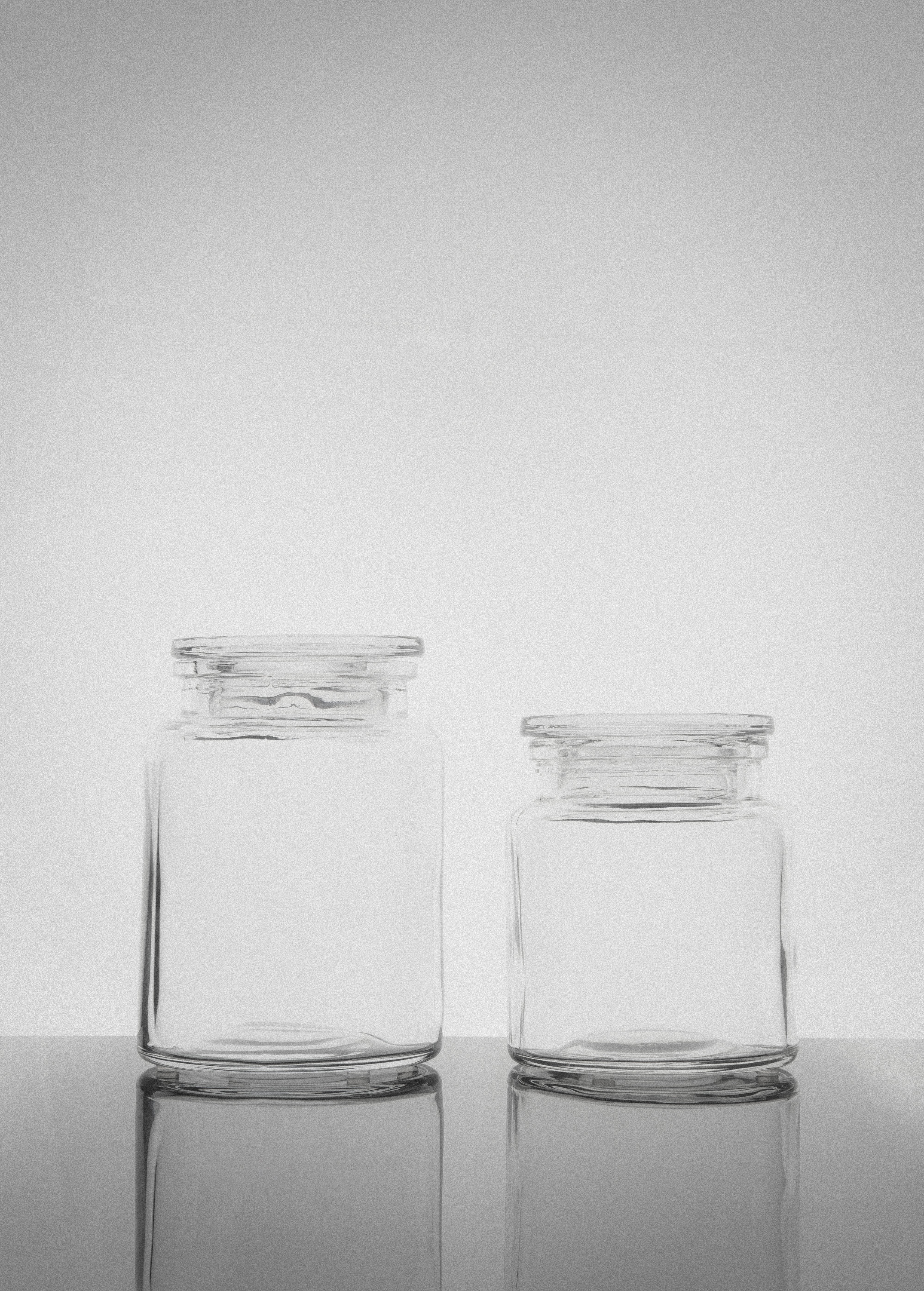 Clear Storage Jar Set