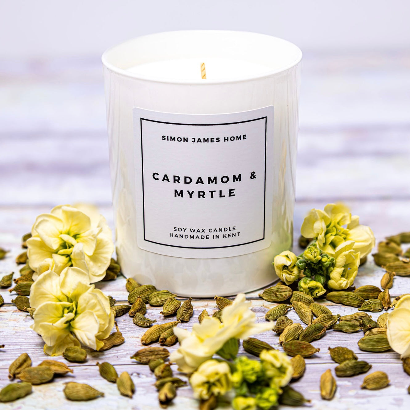 Cardamom and Myrtle Handmade Soy Wax Candle
