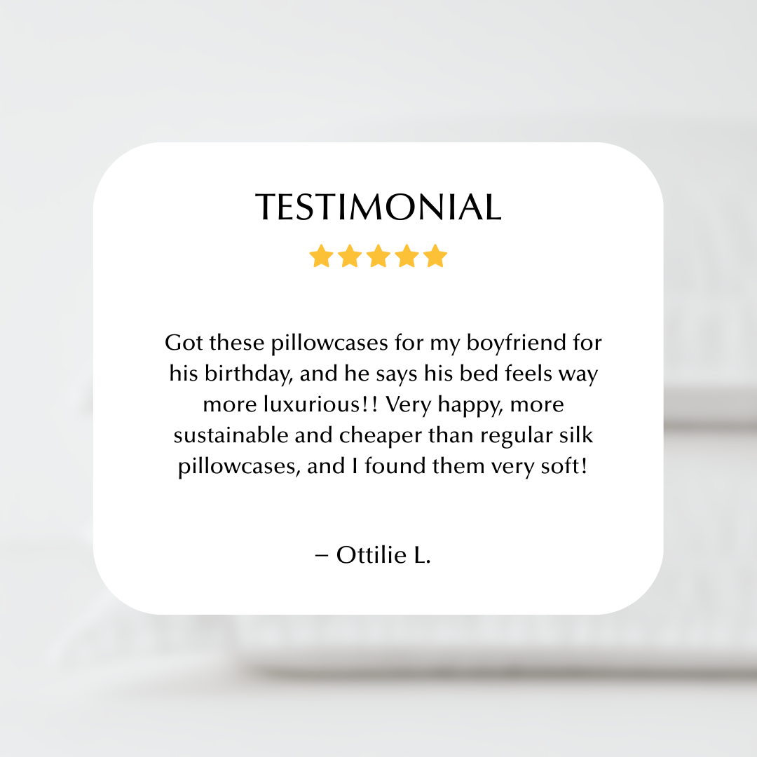 Cool and Comfy Eucalyptus Silk Pillowcase Pair in White