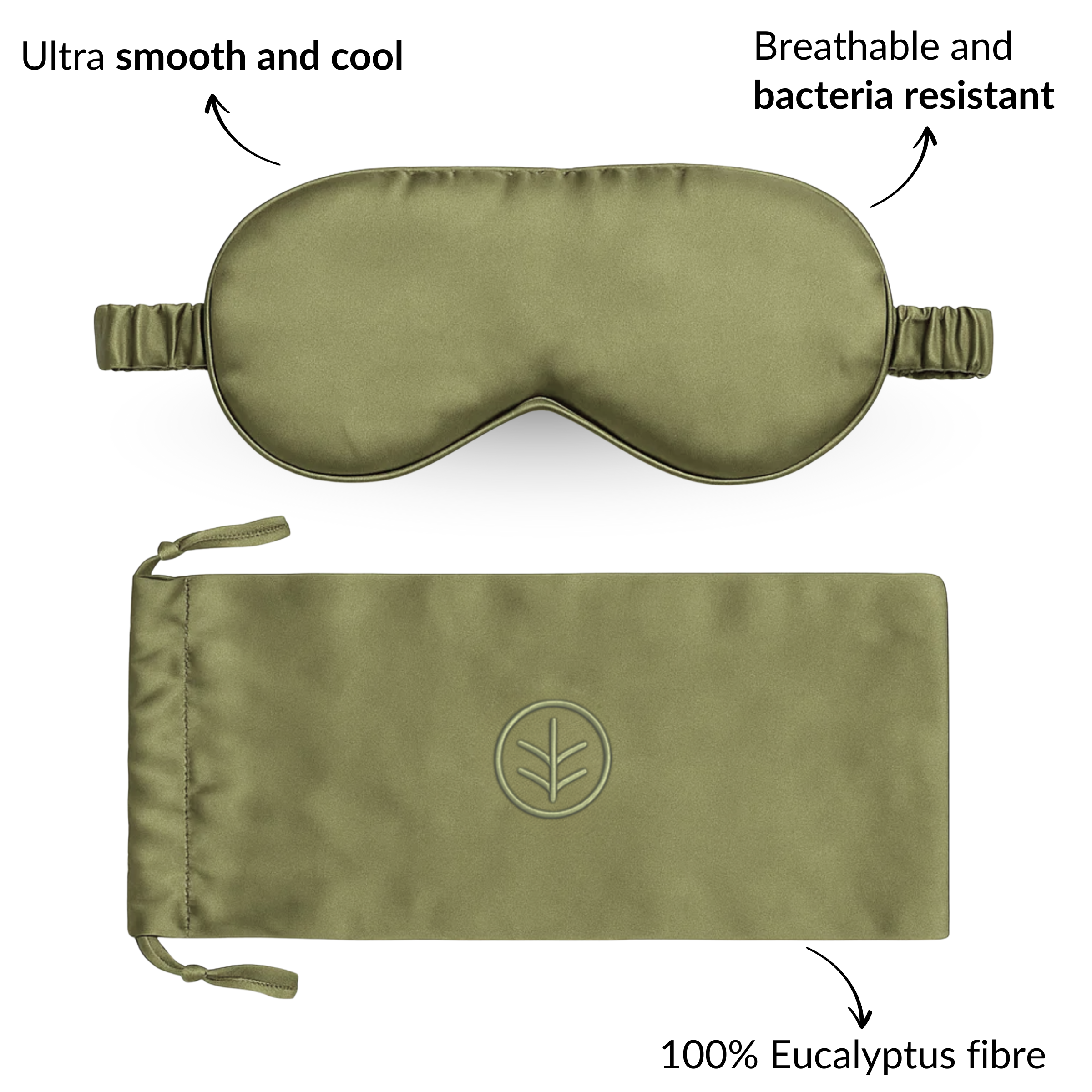 Essential Silk Sleep Eye Mask in Sage
