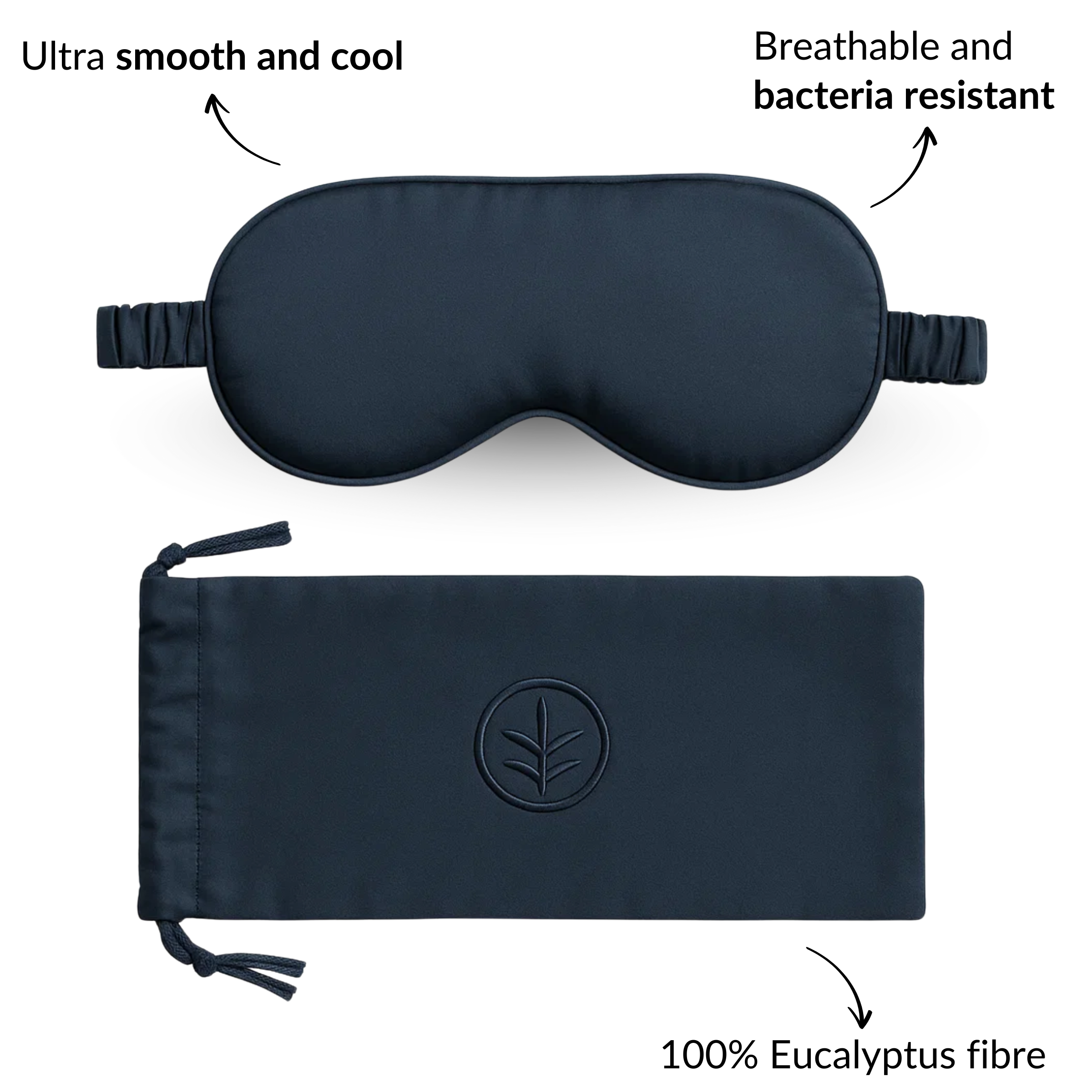 Essential Silk Sleep Eye Mask in Navy