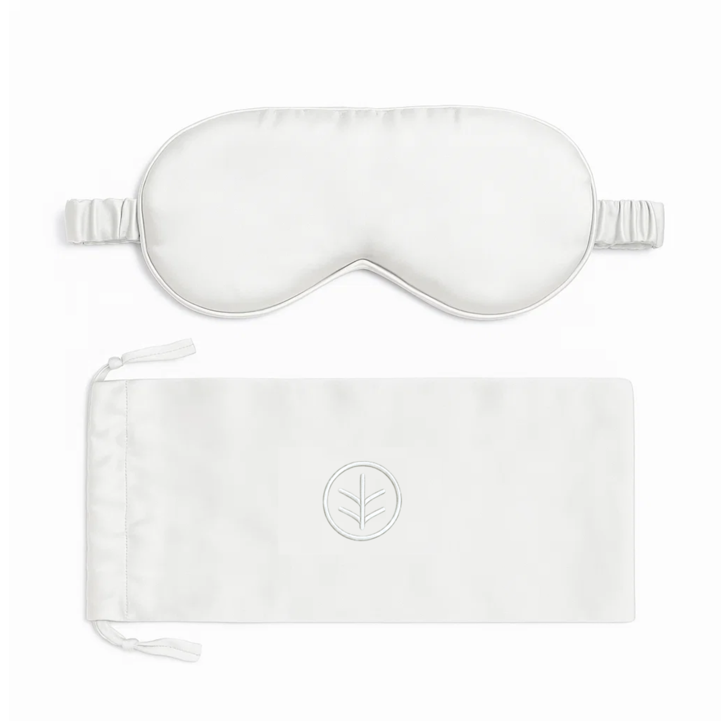 Eucalyptus Silk Sleep Eye Mask in White