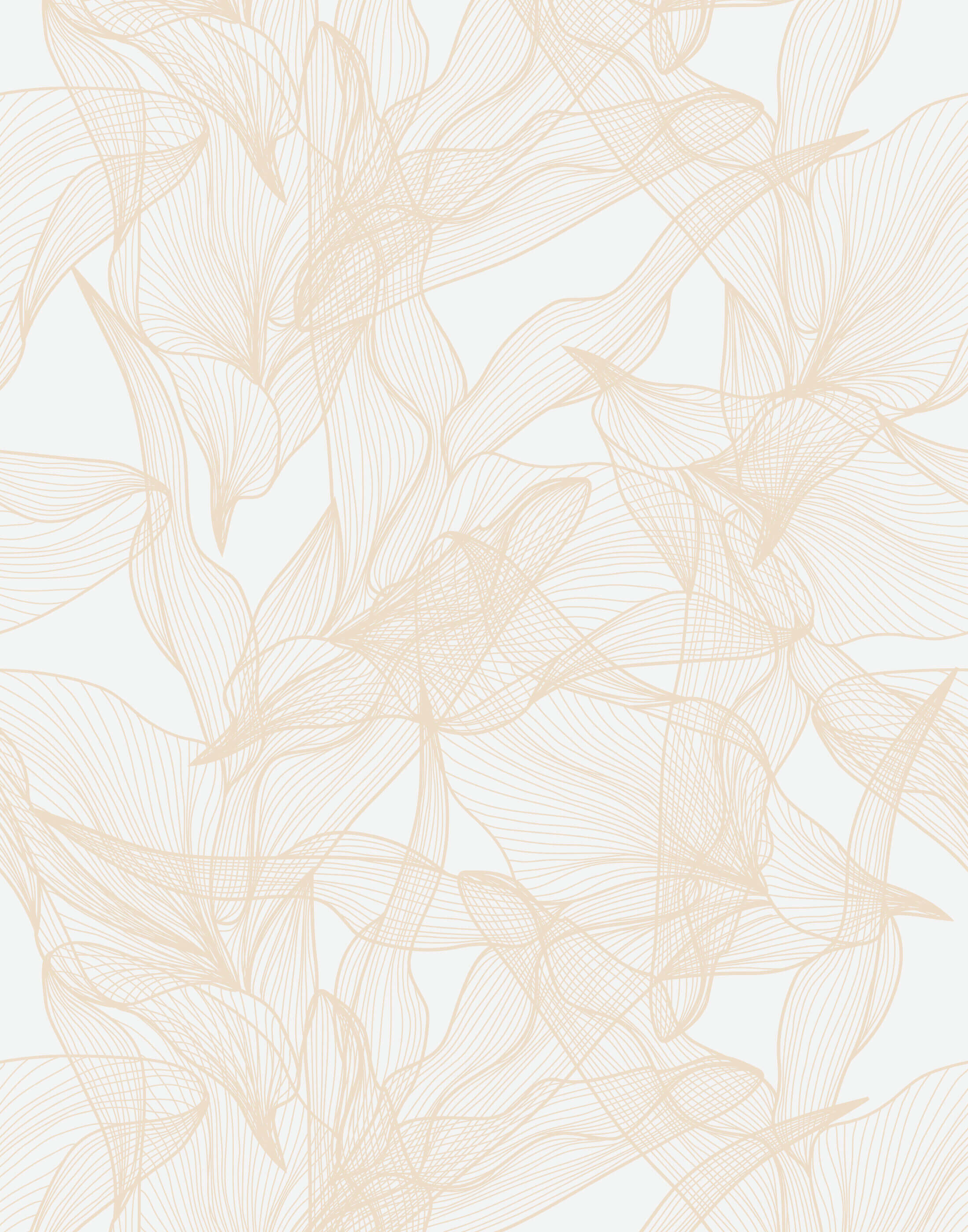 Float Abstract Floral Wallpaper