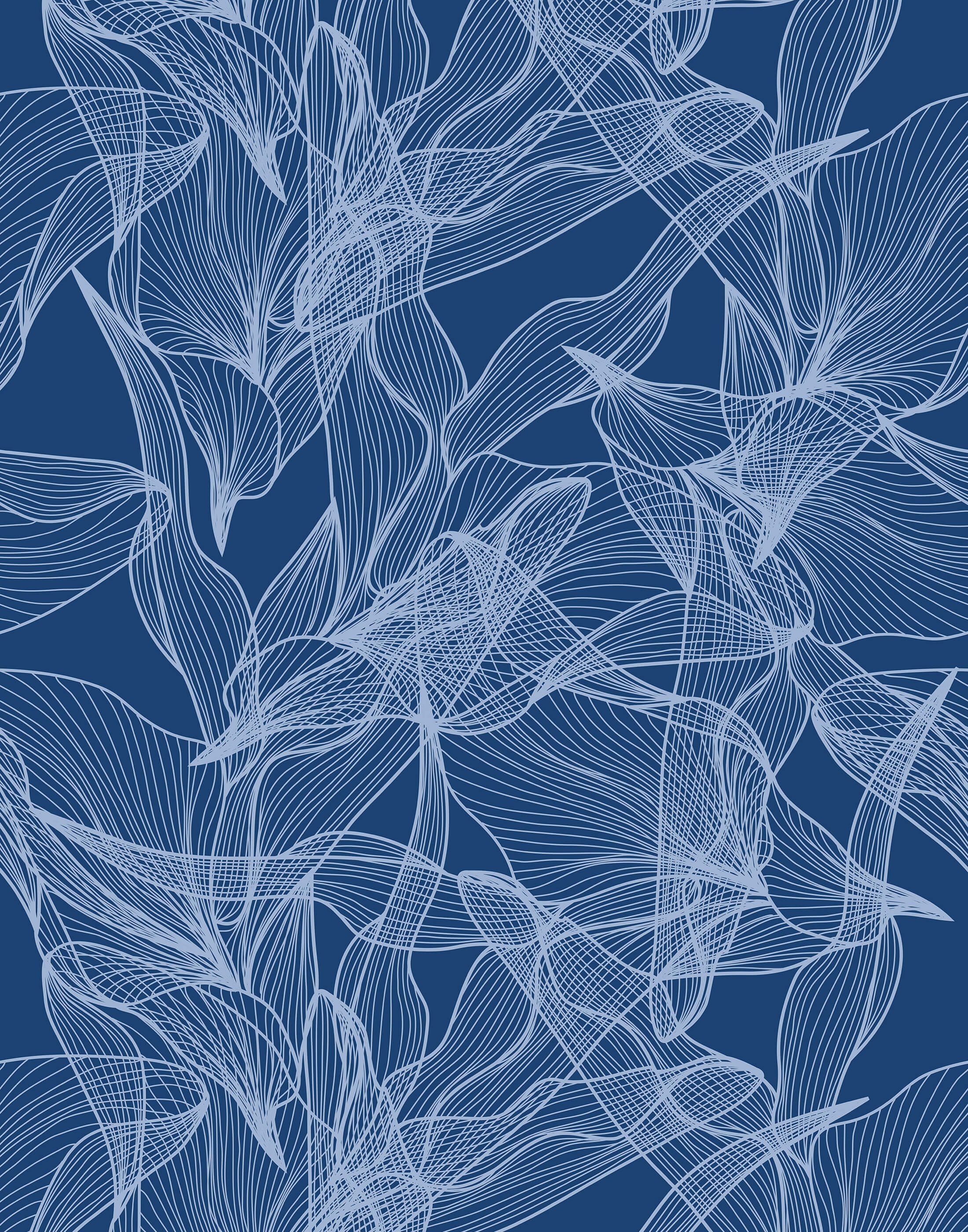 Float Abstract Floral Wallpaper