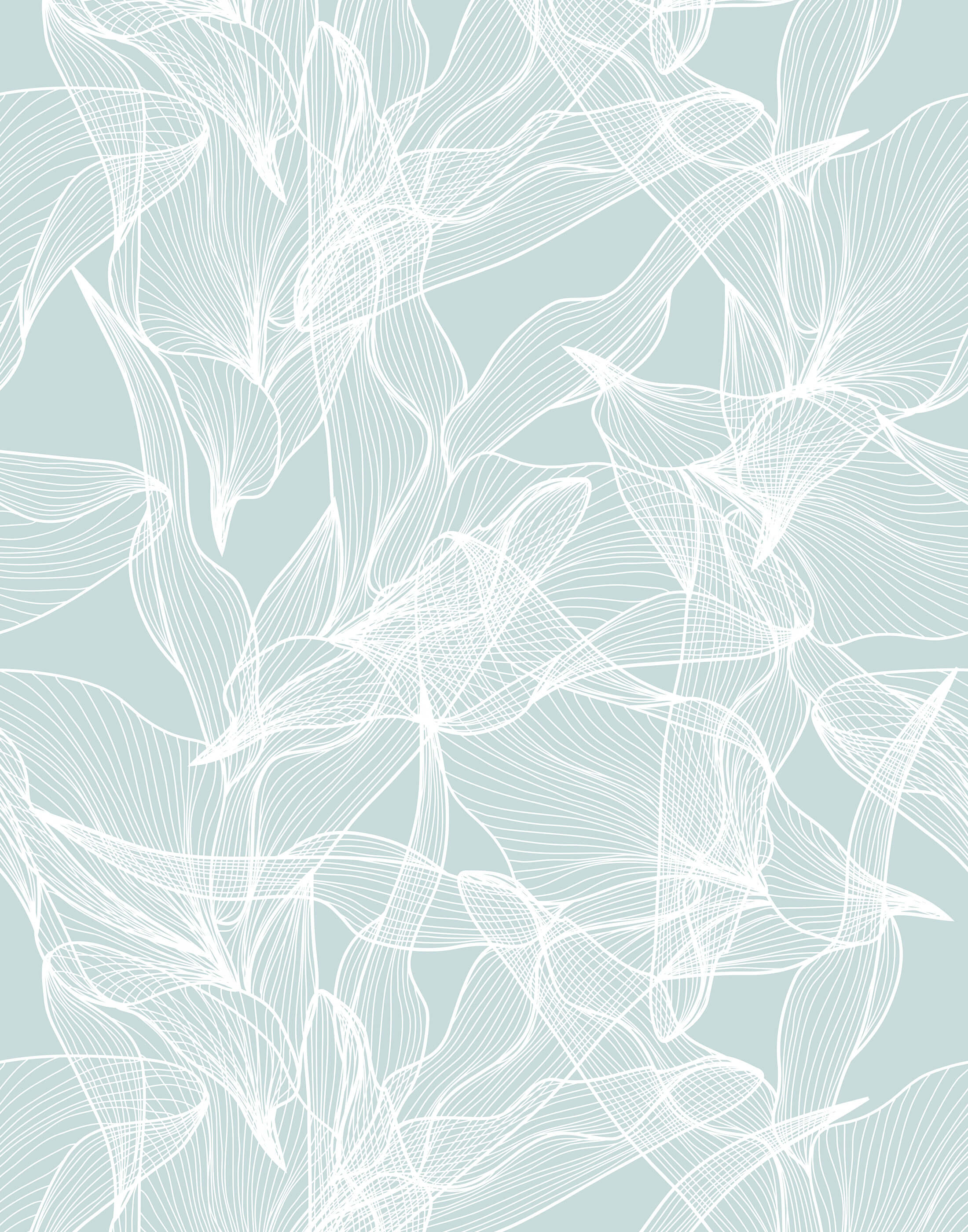 Float Abstract Floral Wallpaper