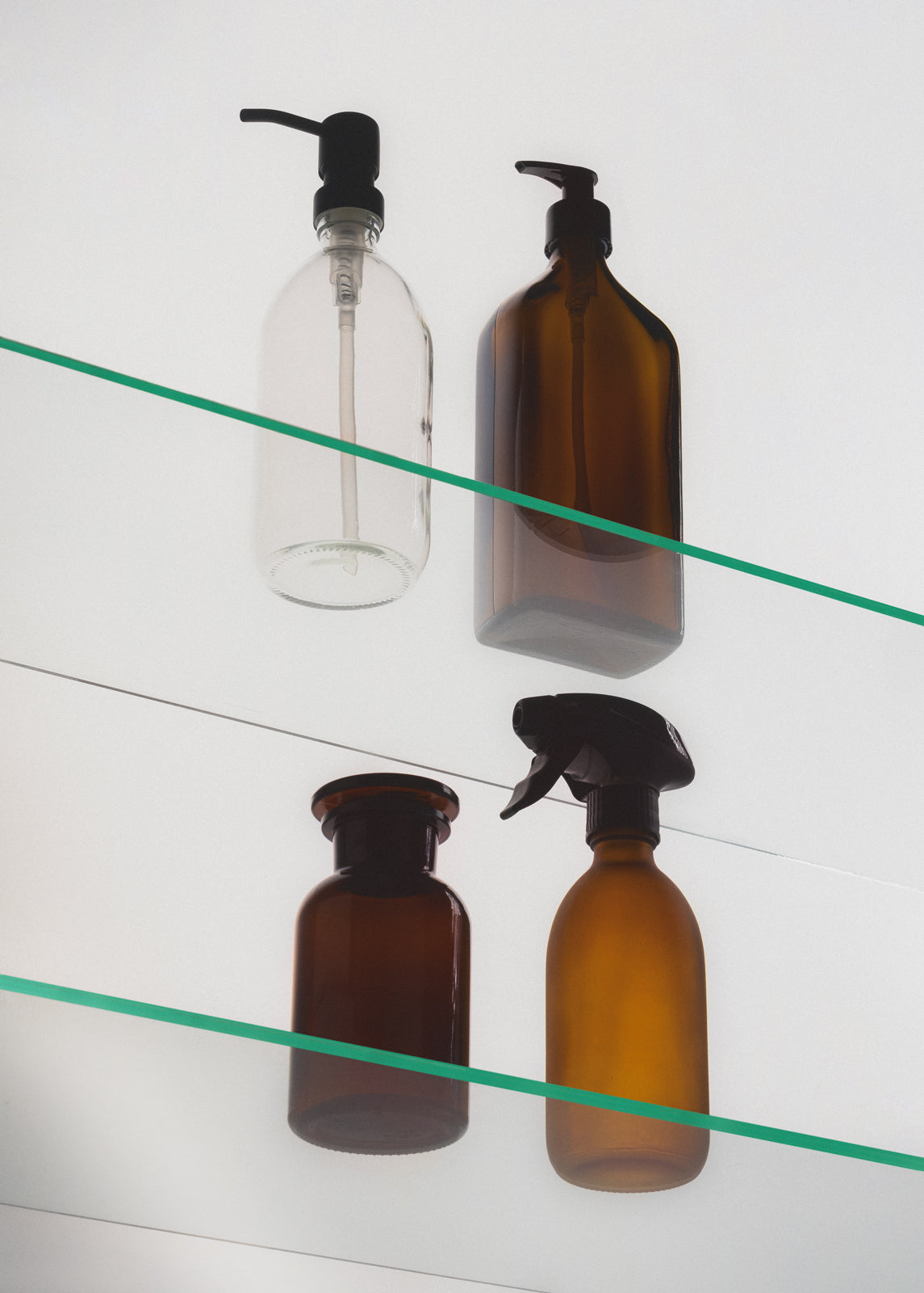 Frosted Amber Spray Bottle