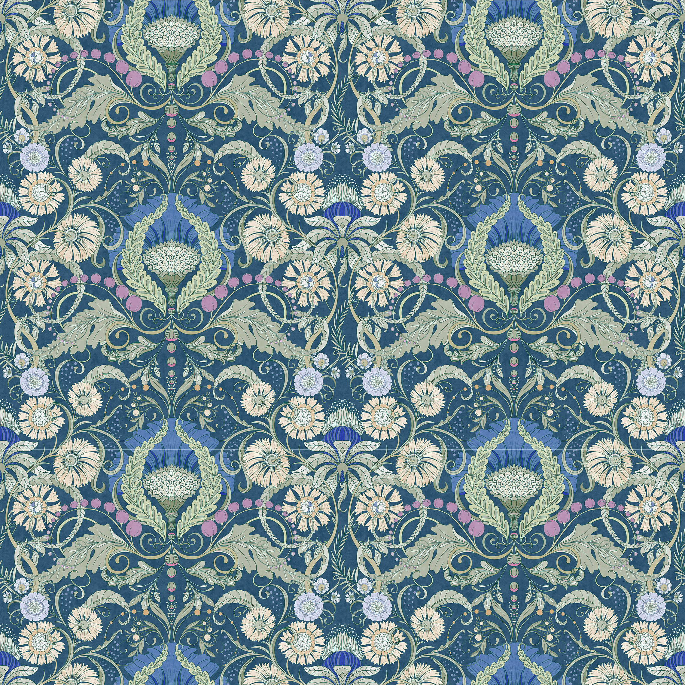 Henwood Art Nouveau Floral Wallpaper