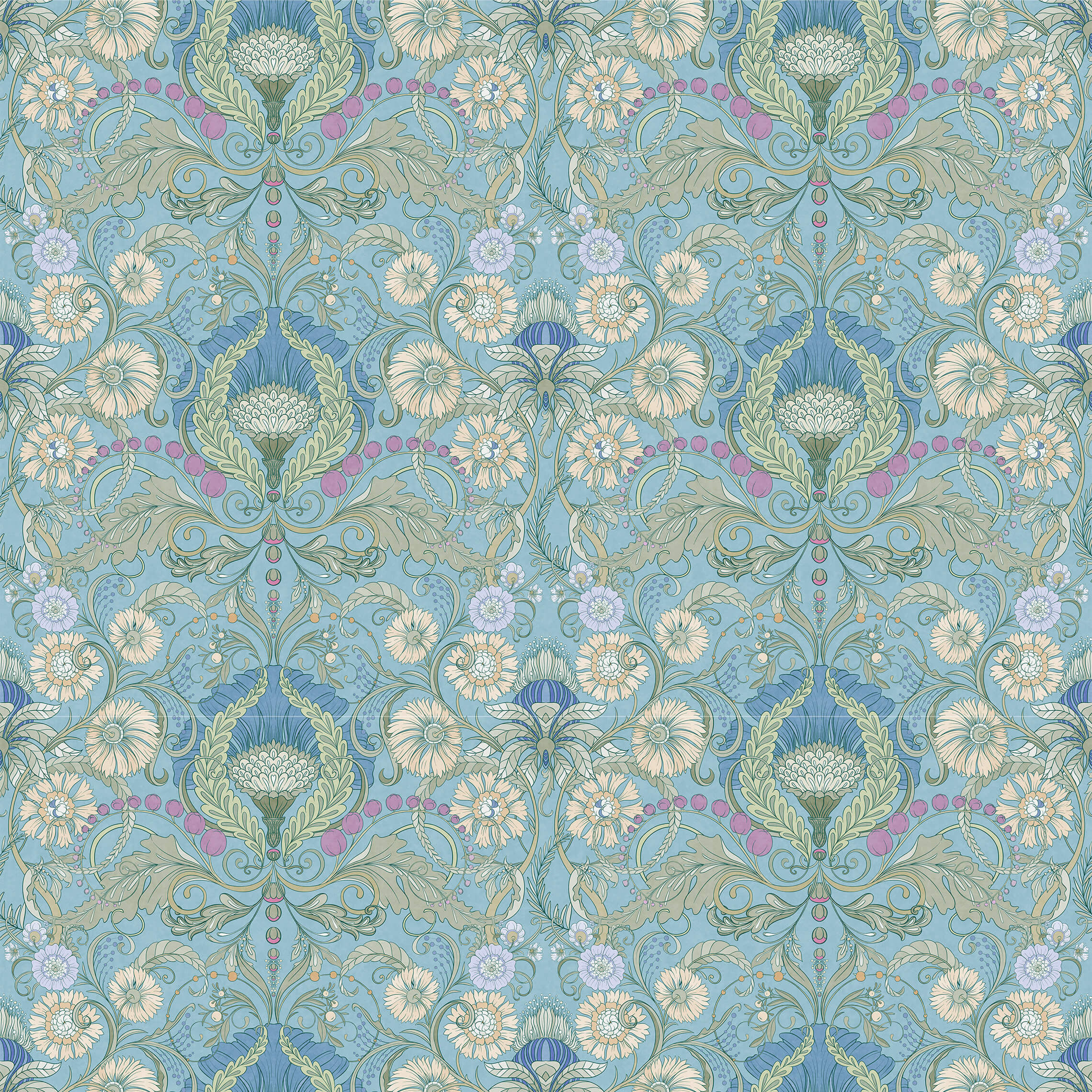 Henwood Art Nouveau Floral Wallpaper