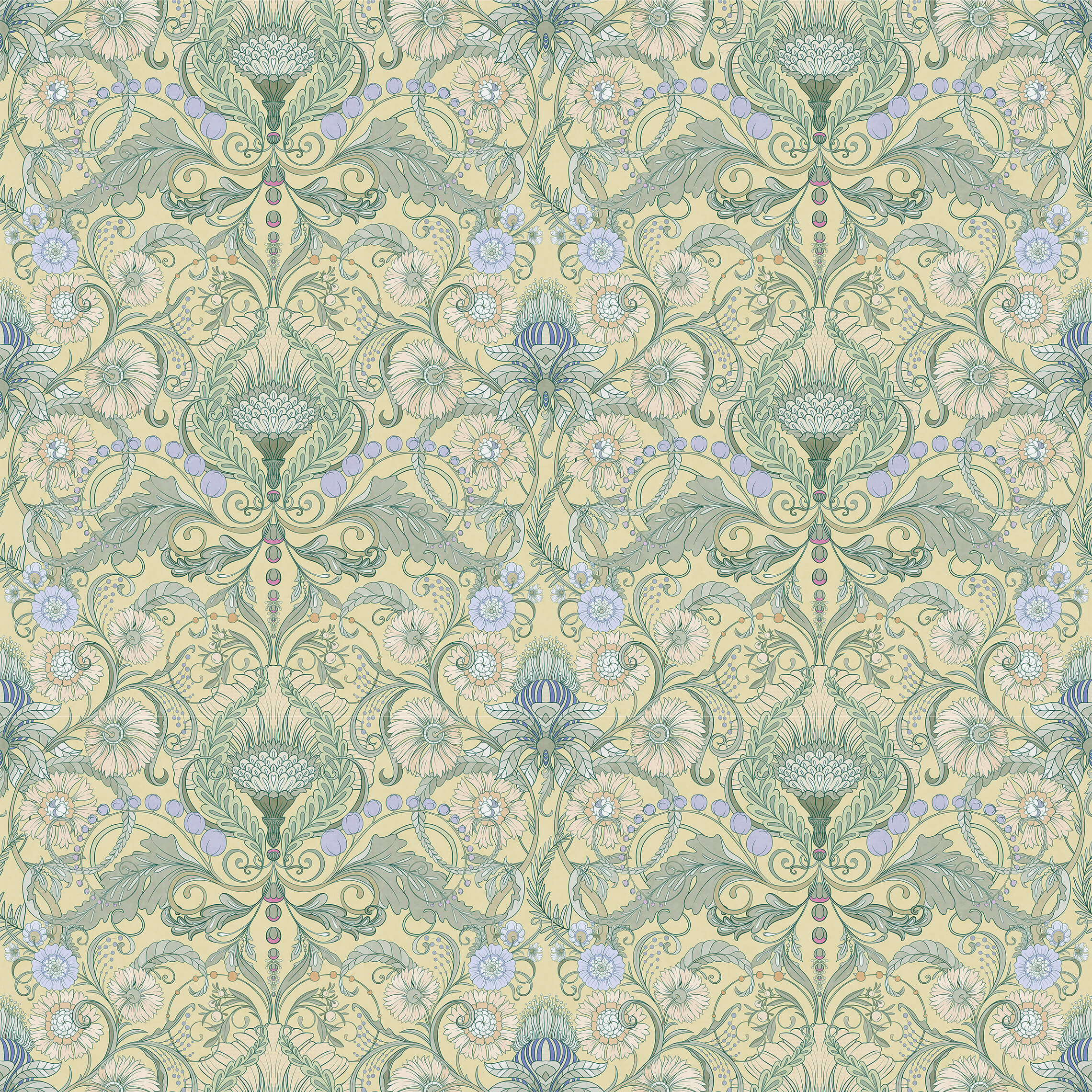 Henwood Art Nouveau Floral Wallpaper