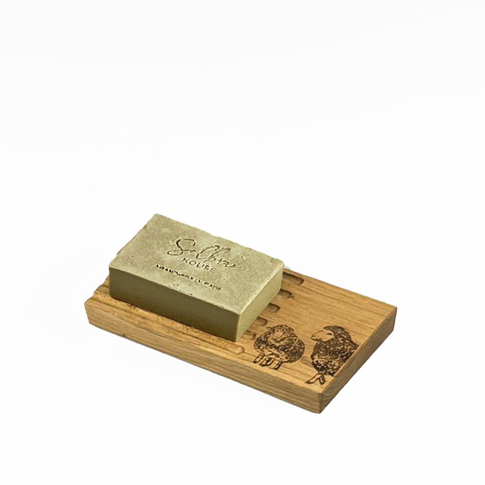 Sheep Oak Soap Dish and Soap Set