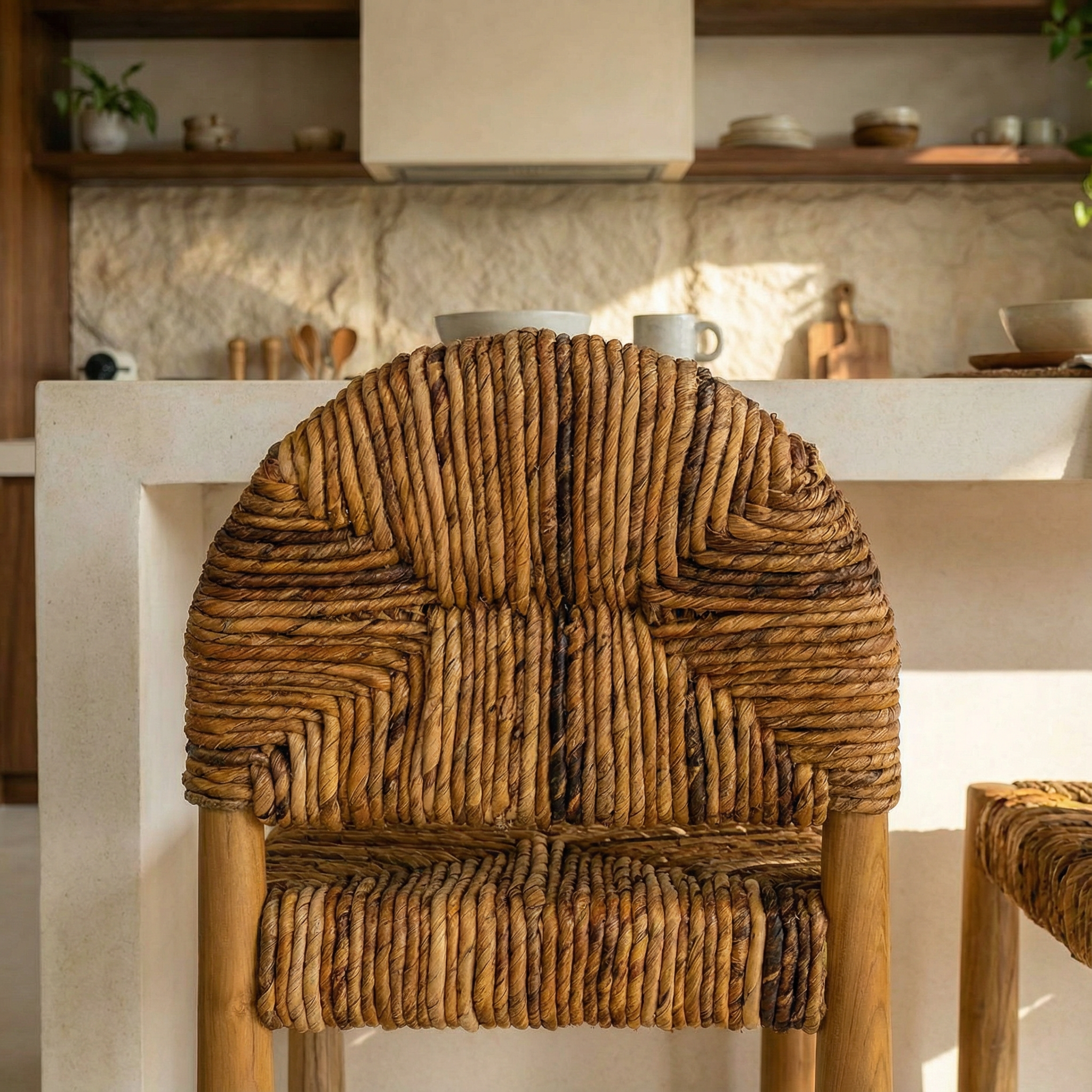 Loka Banana Leaf Bar Stool