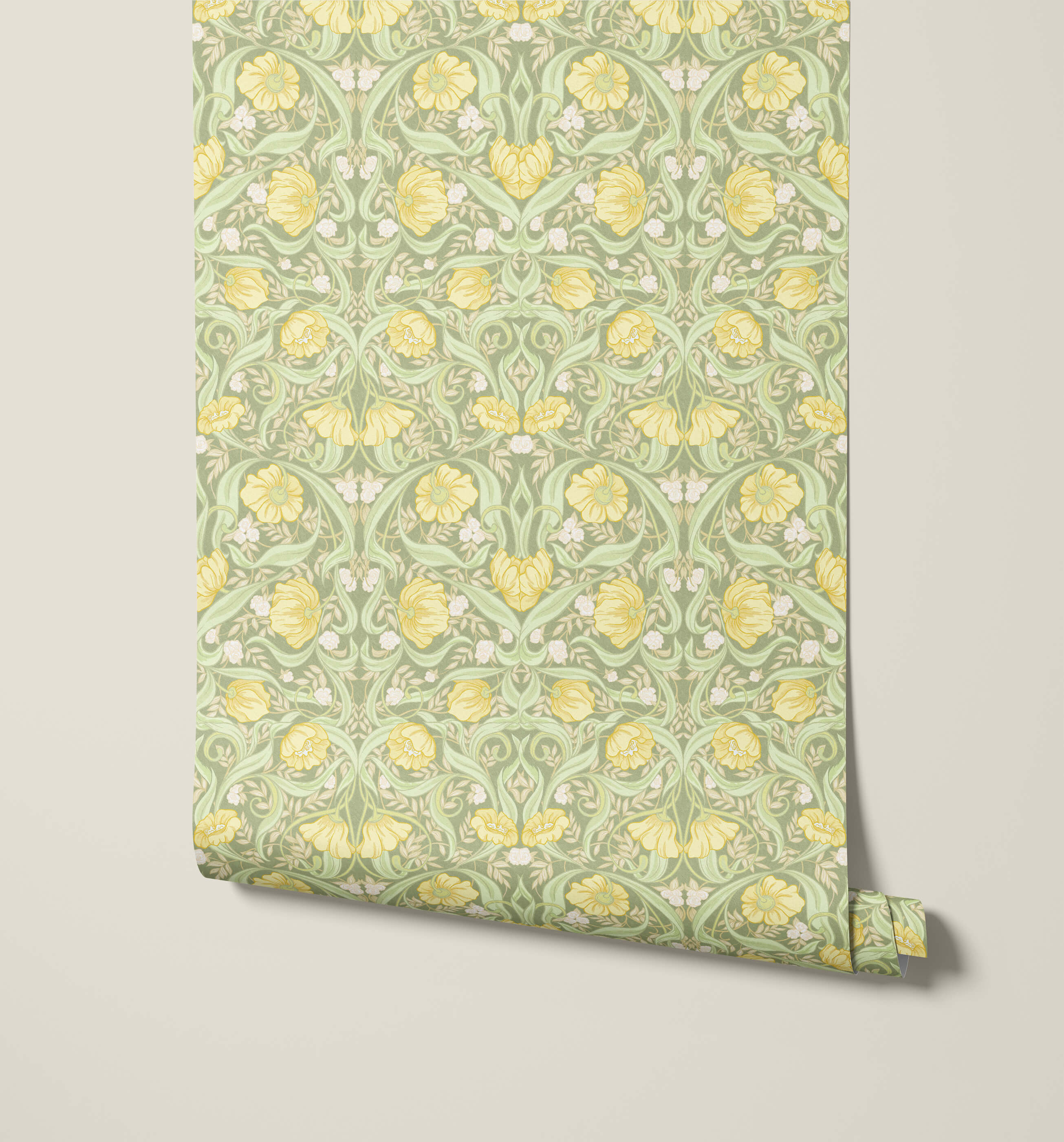 Mildred Vintage Tulip Wallpaper