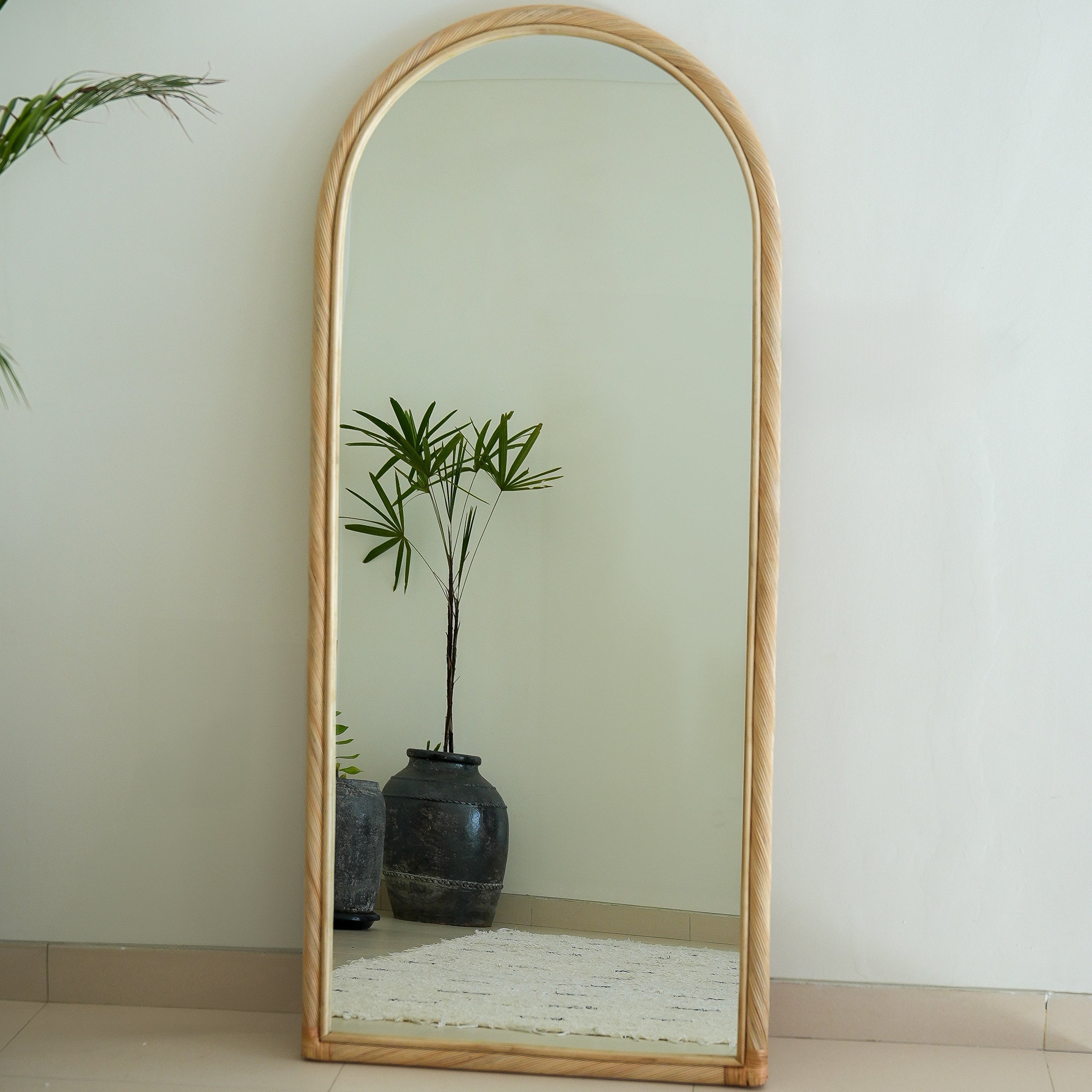 Citra Teak Leaning Mirror