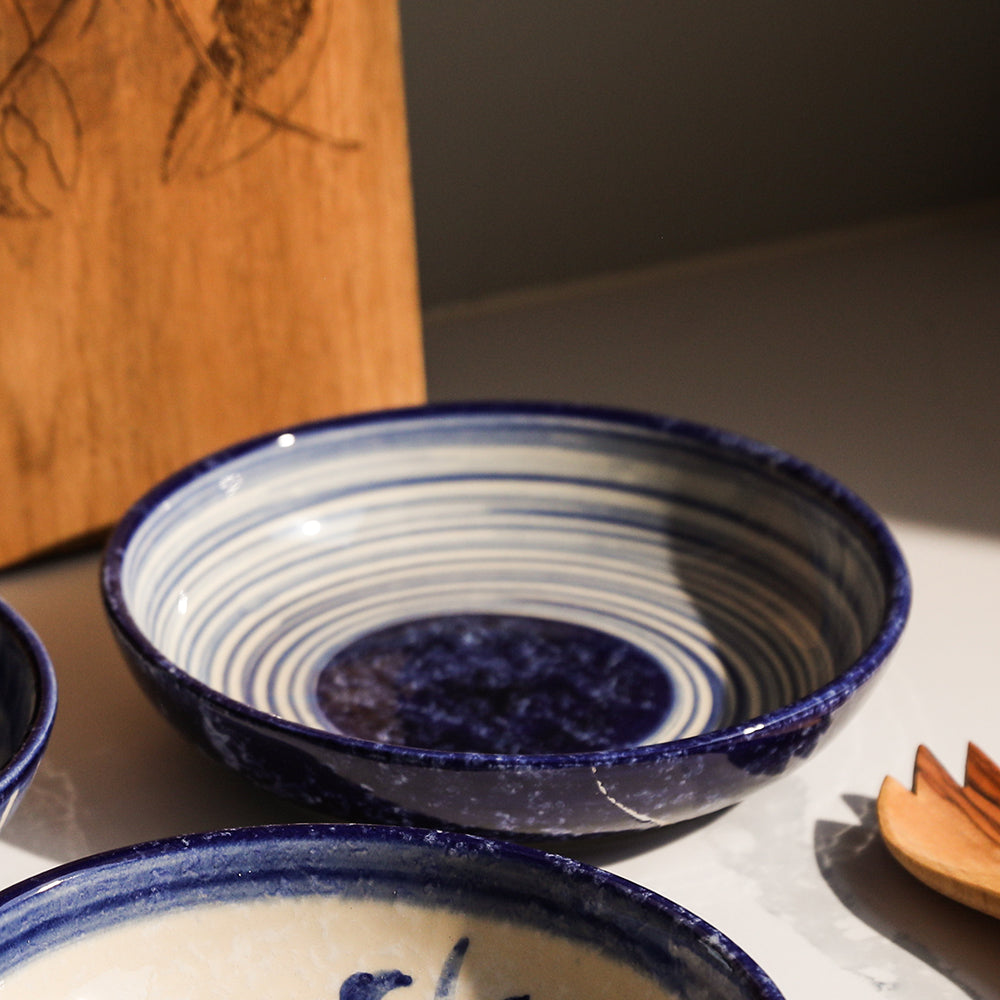 Ripple Medium Ceramic Serving Bowl