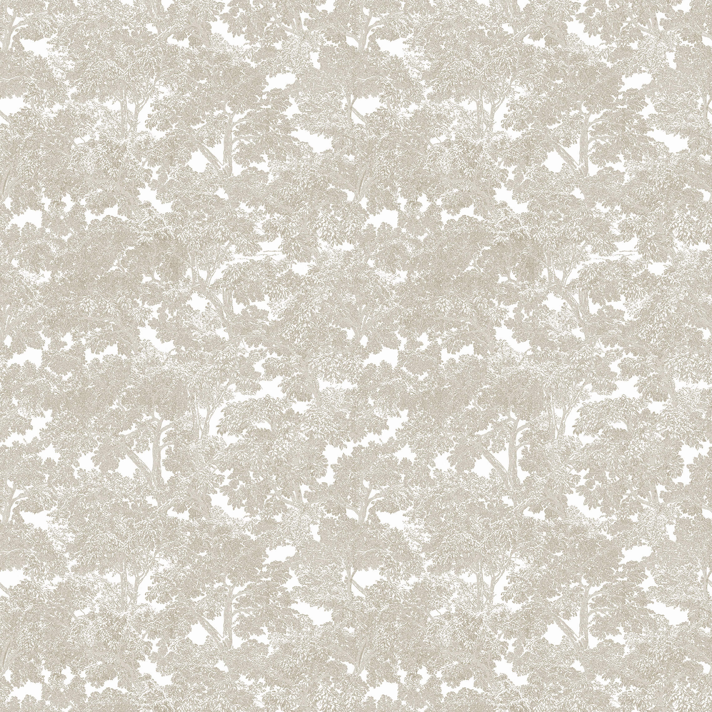 Sherwood Tree Pattern Wallpaper