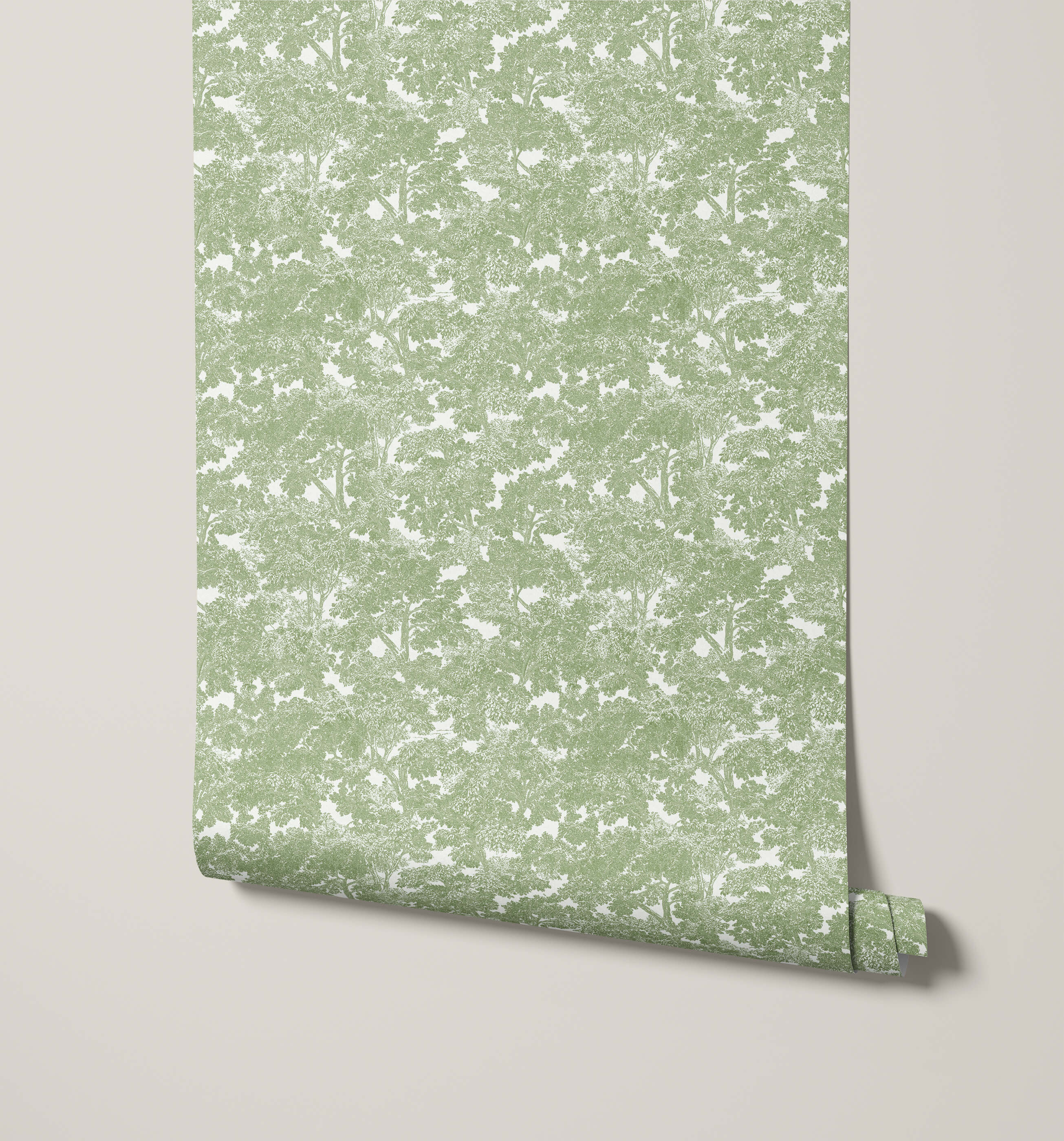 Sherwood Tree Pattern Wallpaper