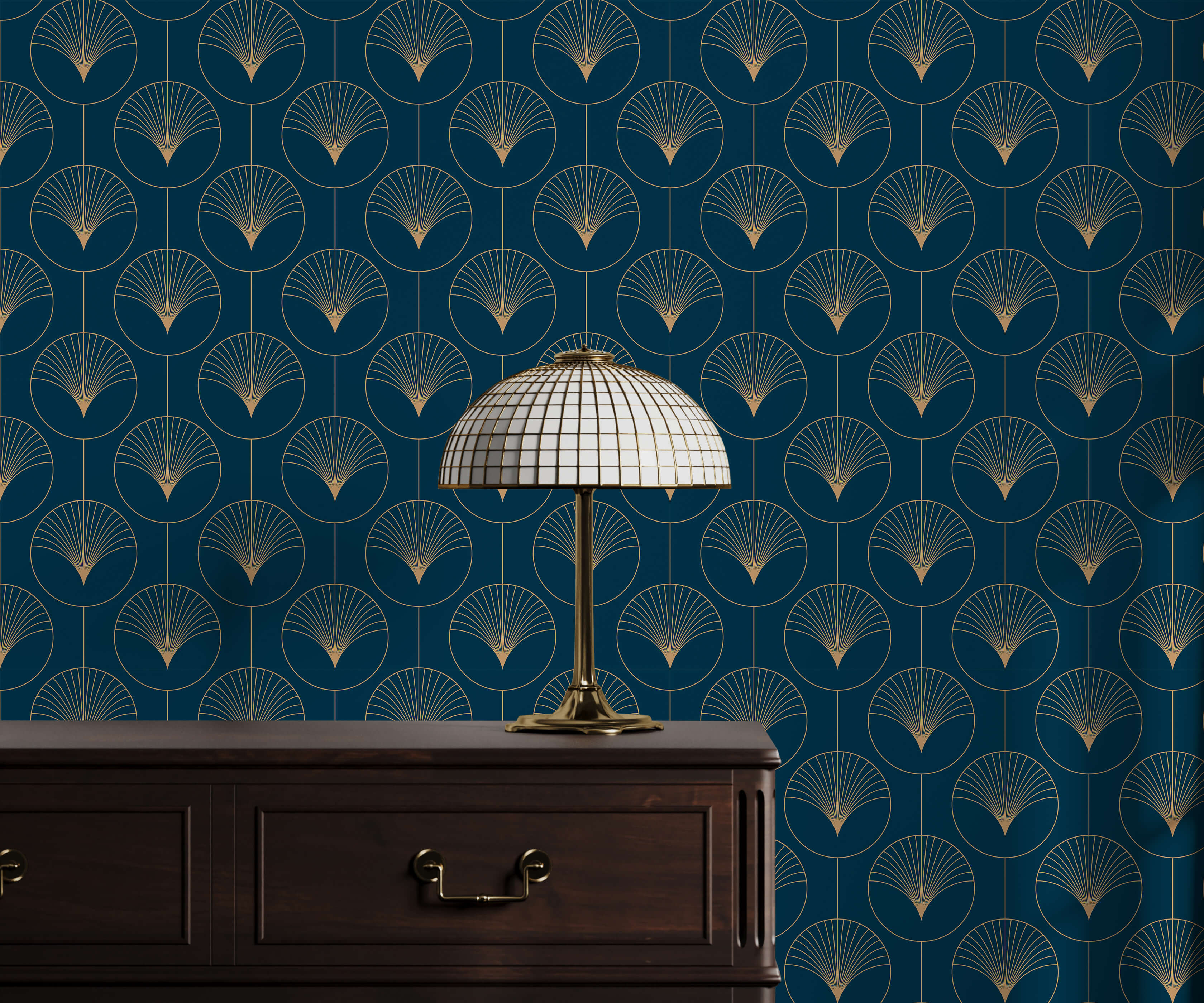 Sorkin Art Deco Circle Wallpaper